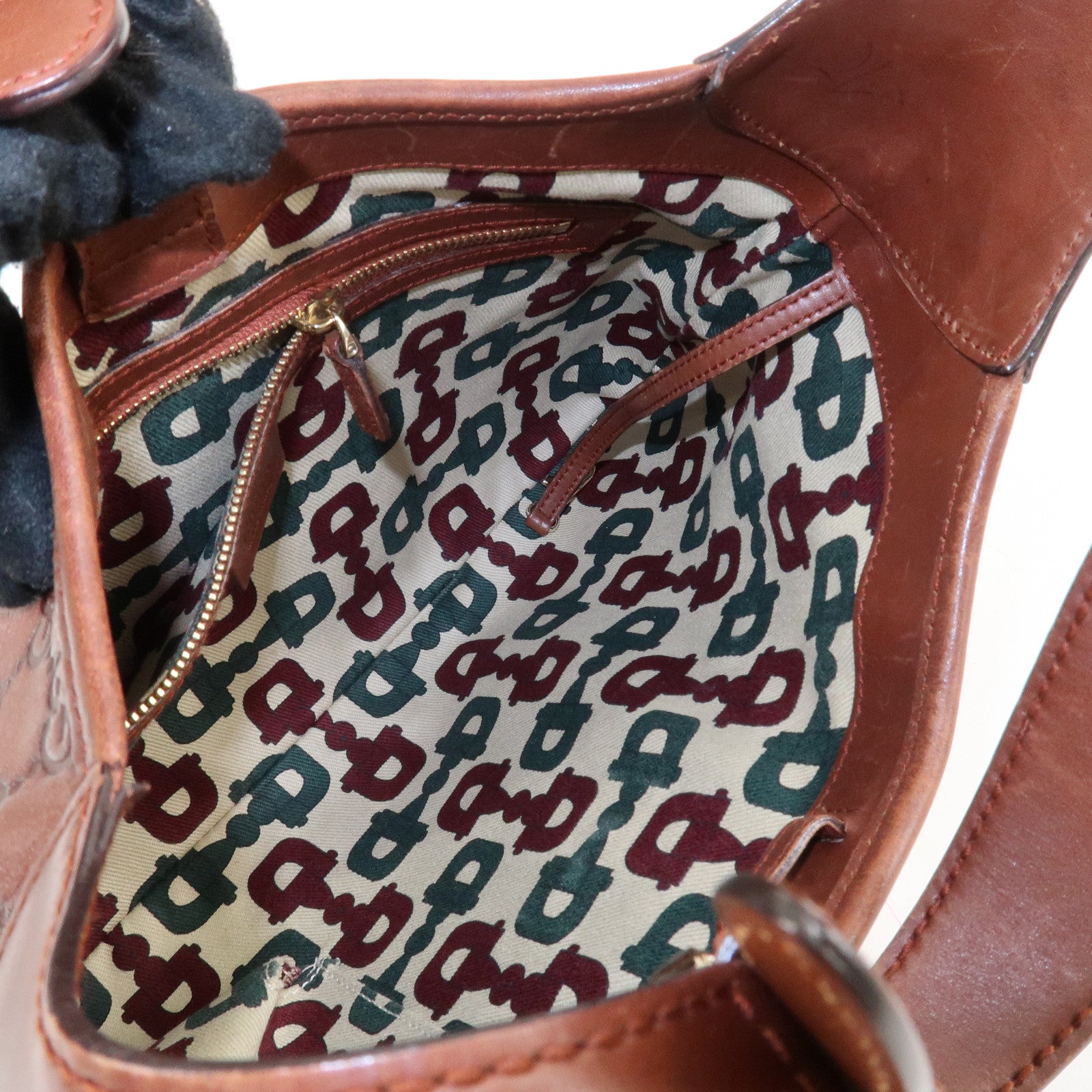 GUCCI Guccissima Leather Shoulder Bag Hand Bag Brown 145778 Used