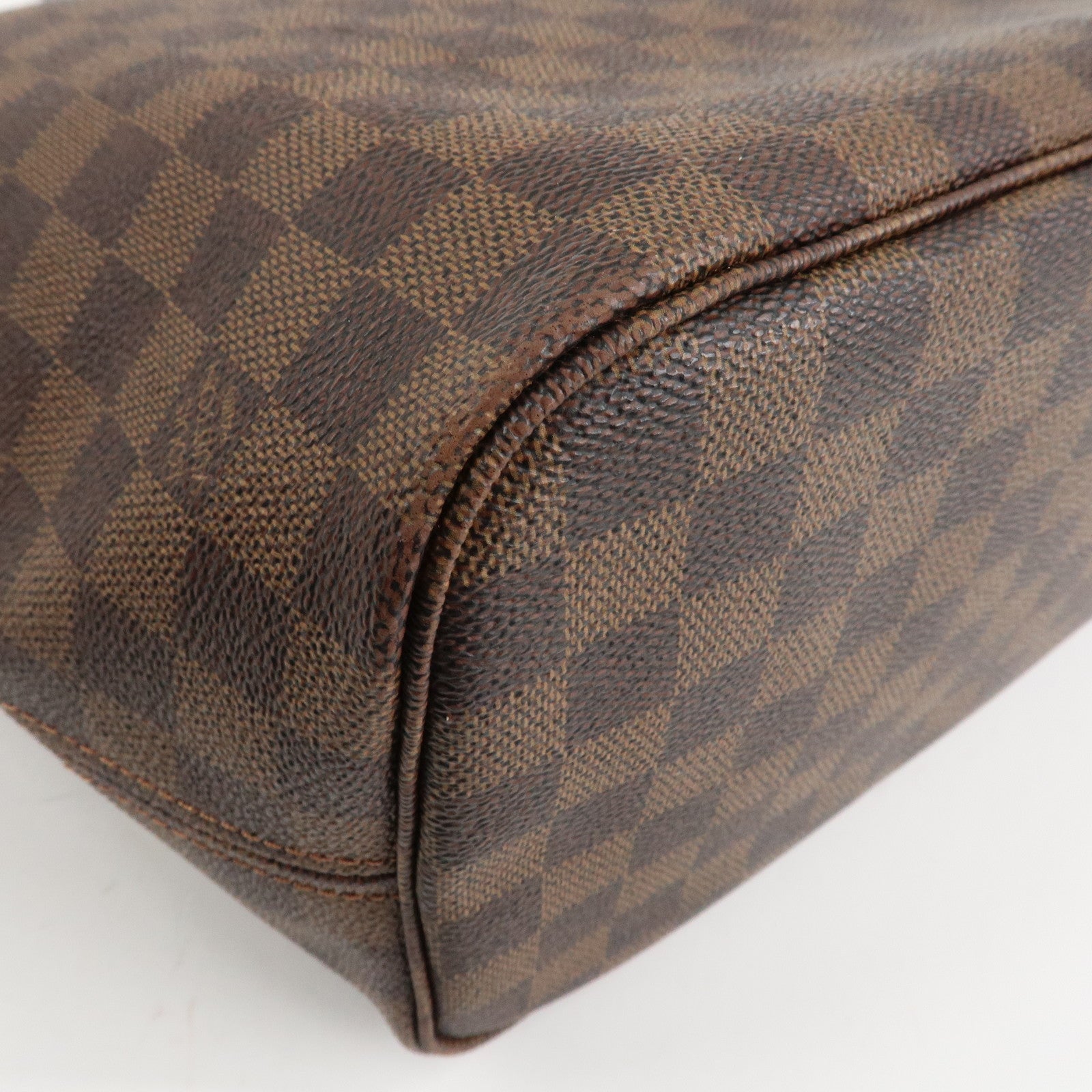 Louis Vuitton Damier Ebene Canvas Neverfull MM Tote Bag N51105 Used