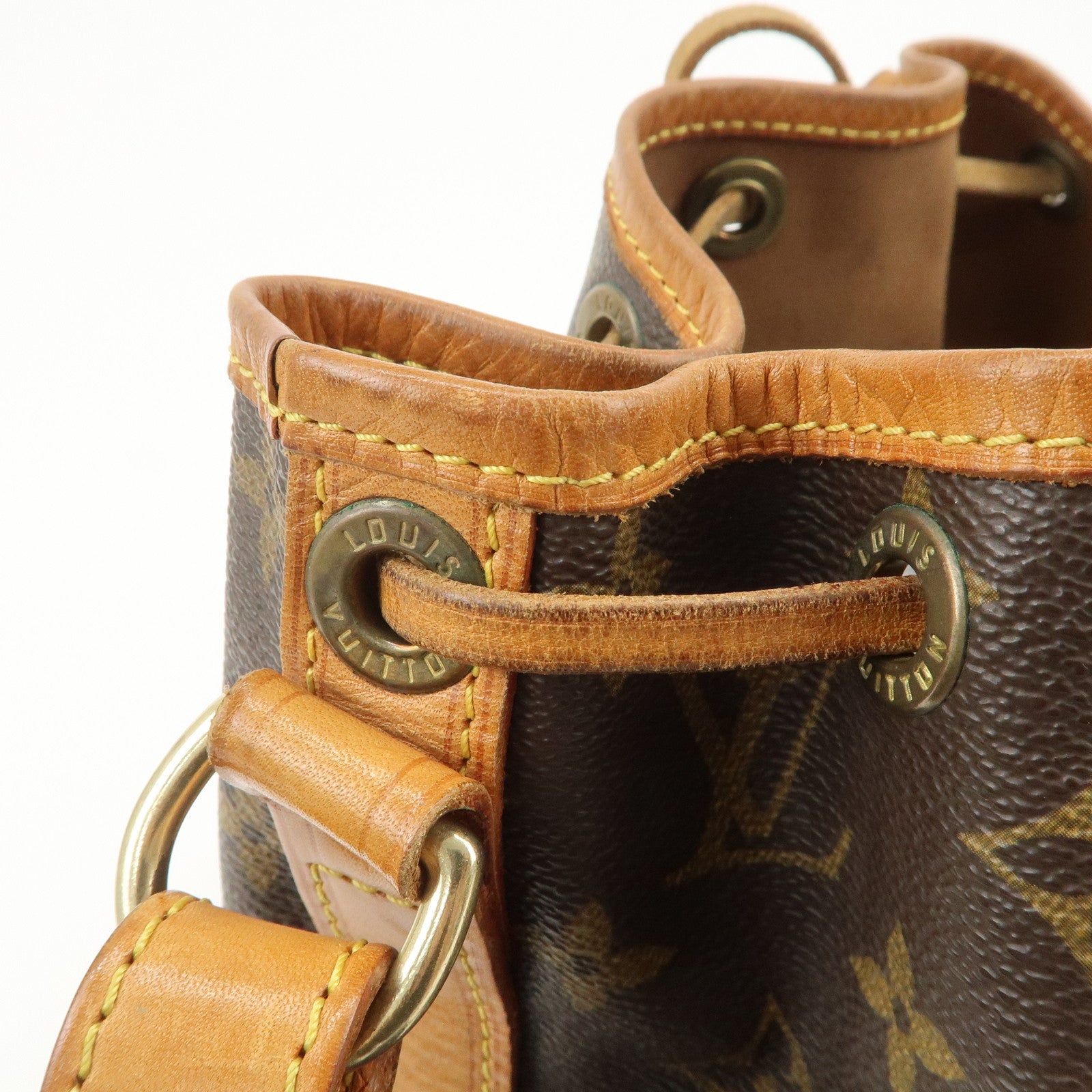 Louis Vuitton Monogram Canvas Petit Noe Shoulder Bag Brown M42226