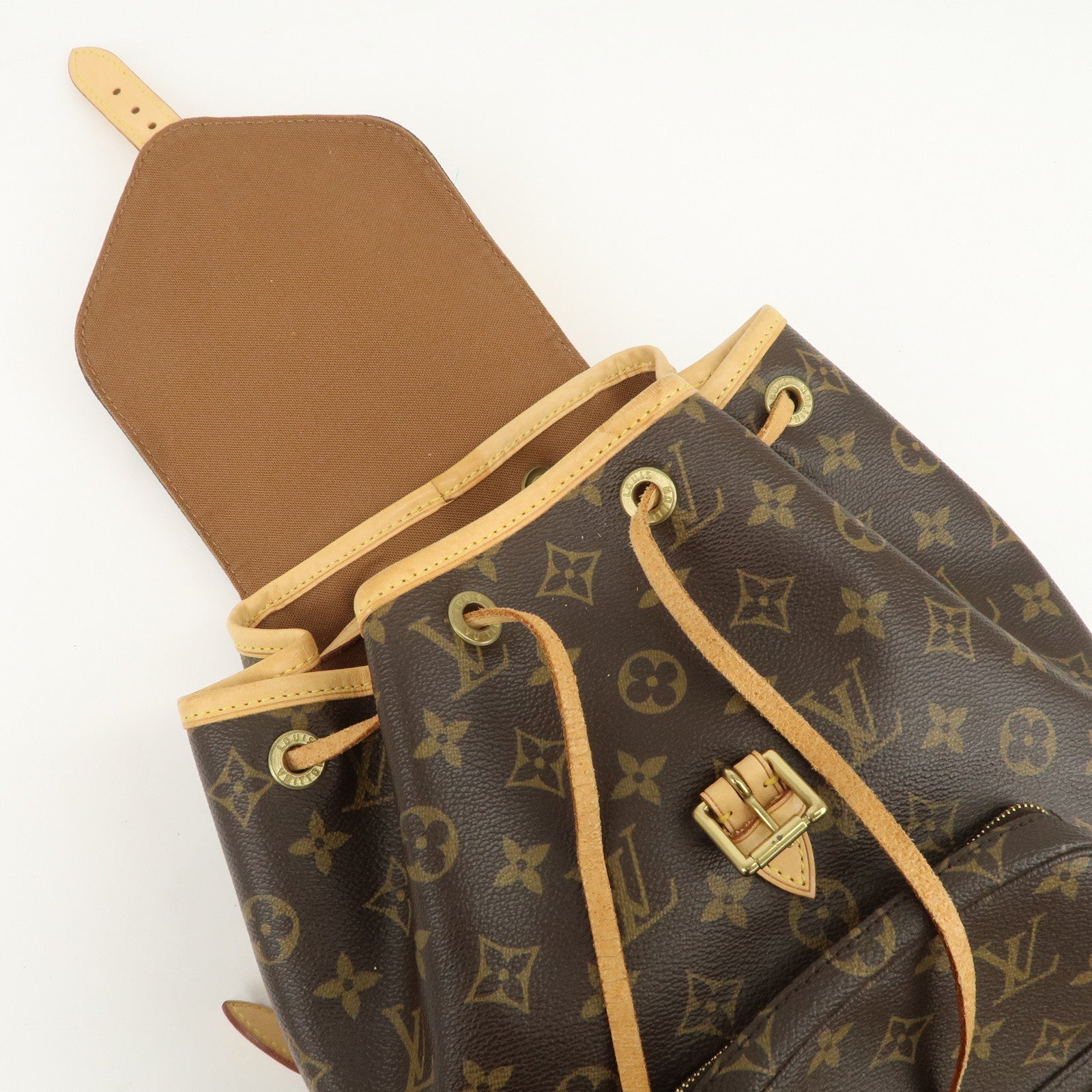 Louis Vuitton Monogram Canvas Montsouris MM Backpack Brown M51136