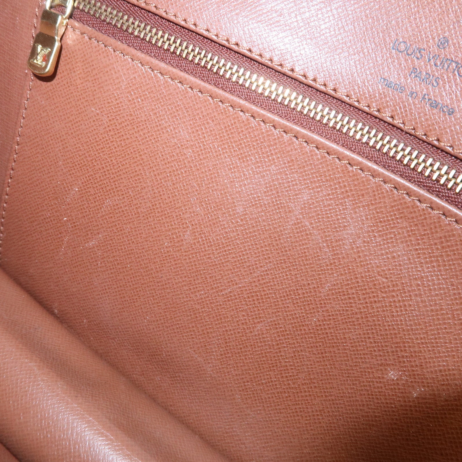 Louis Vuitton Monogram Pochette Damme PM Clutch Bag Brown M51812