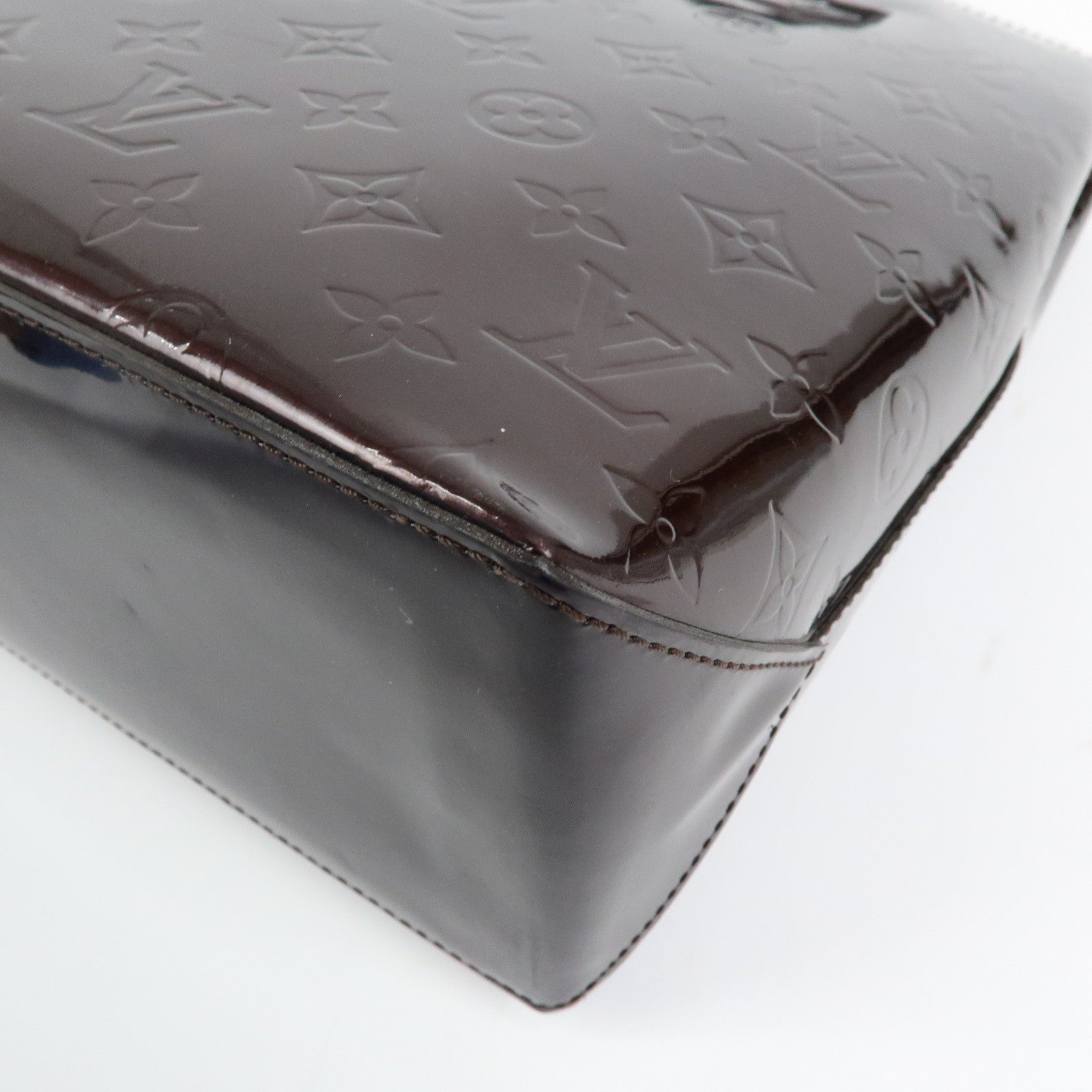 Louis Vuitton Monogram Vernis Leather Wilshire MM Tote Bag Amarante