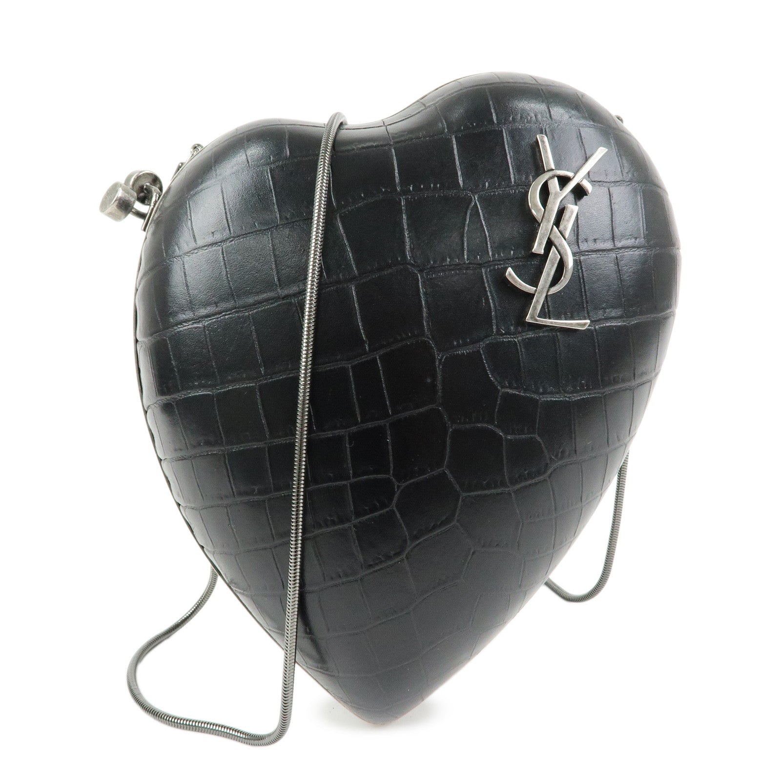 SAINT LAURENT PARIS LOVE BOX Cassandra Leather Shoulder Bag 466212