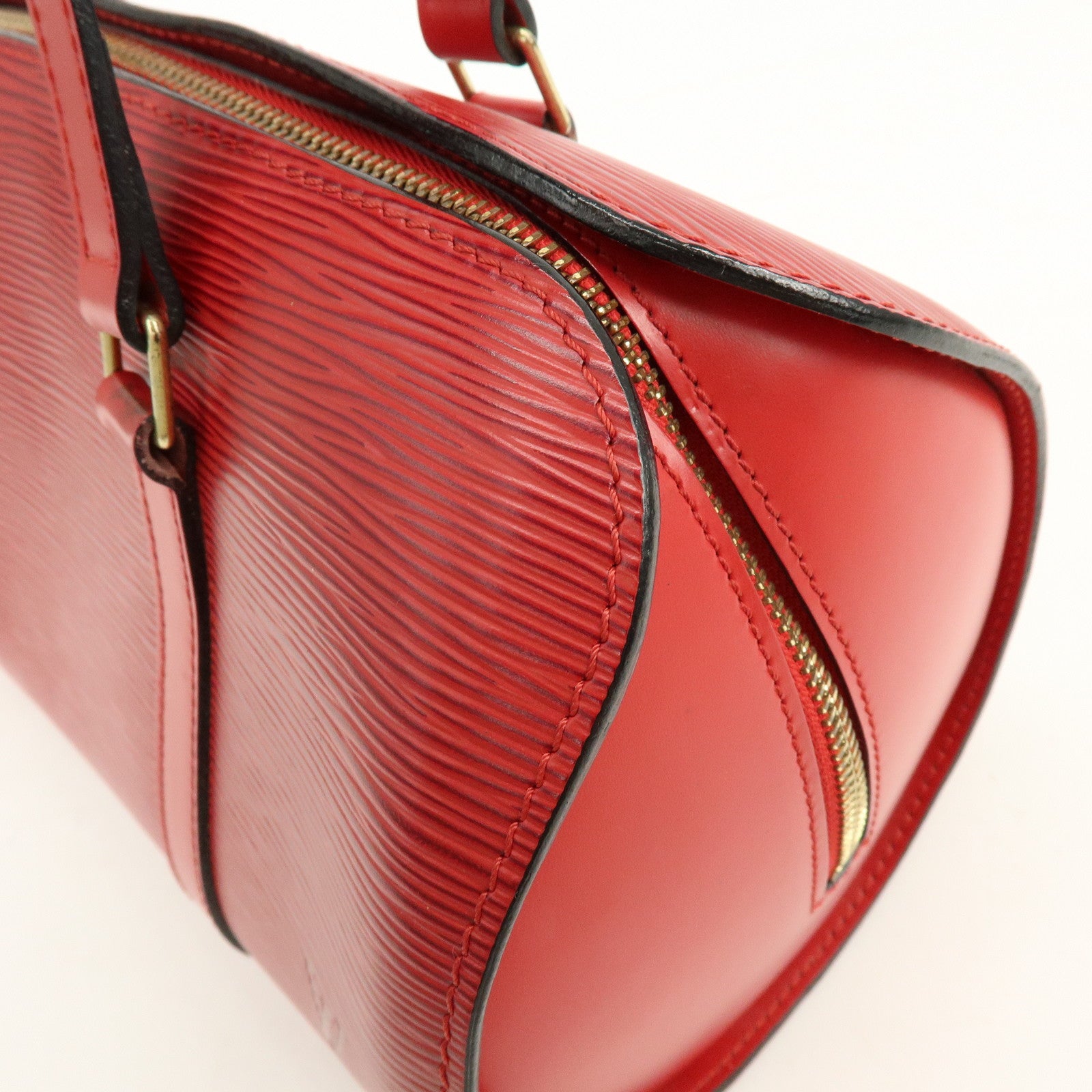 Louis Vuitton Epi Soufflot Hand Bag Castillian Red M52227