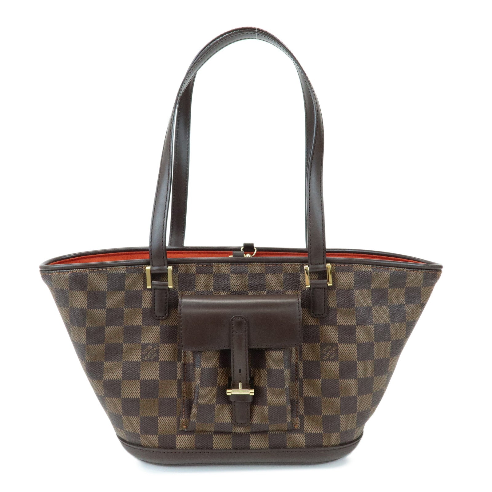 Louis Vuitton Damier Manosque PM Canvas Tote Bag Ebene N51121