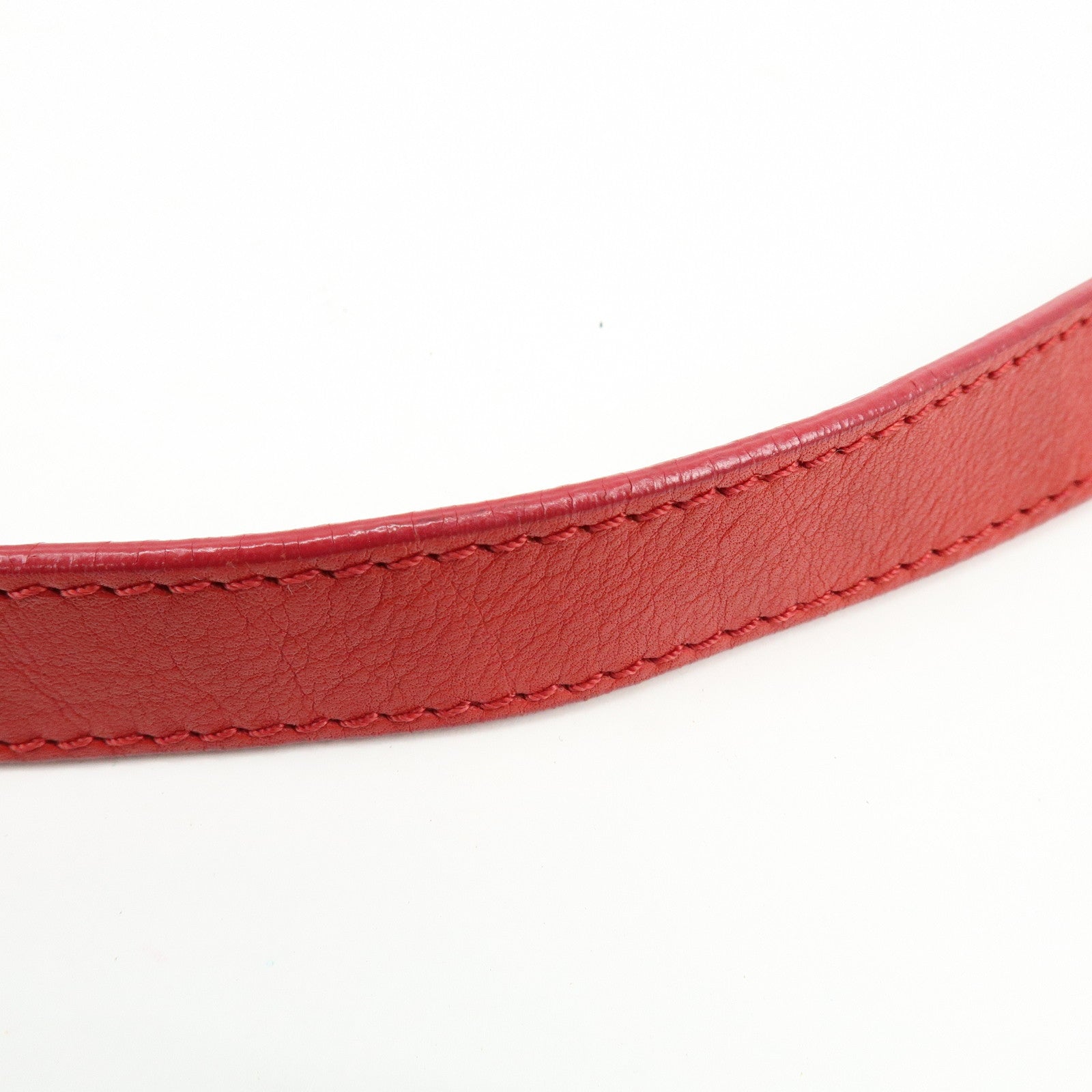 Christian Dior Trotter Jacguard Canvas Leather Shoulder Bag Red