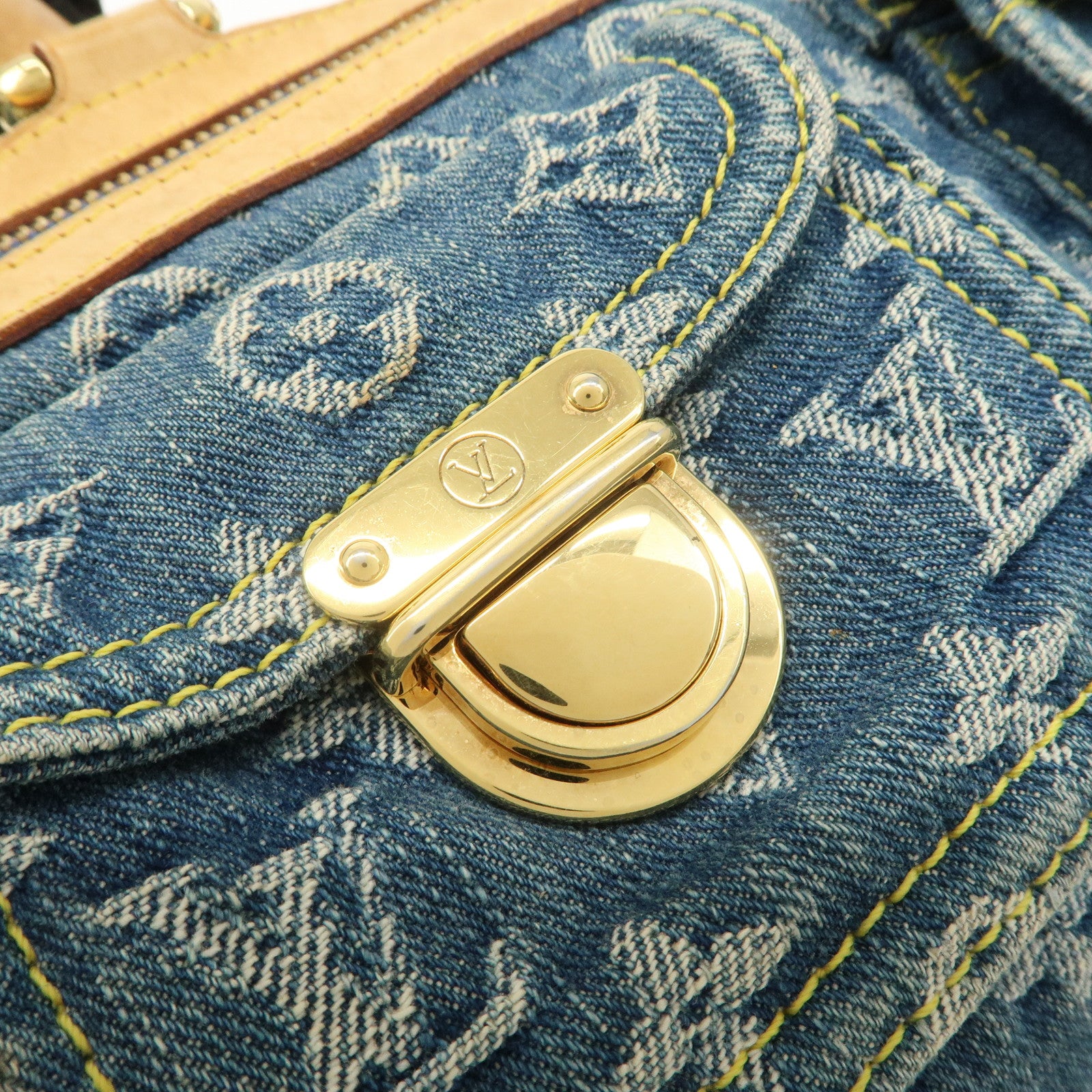 Louis Vuitton Monogram Denim Neo Speedy Boston Bag Blue M95019