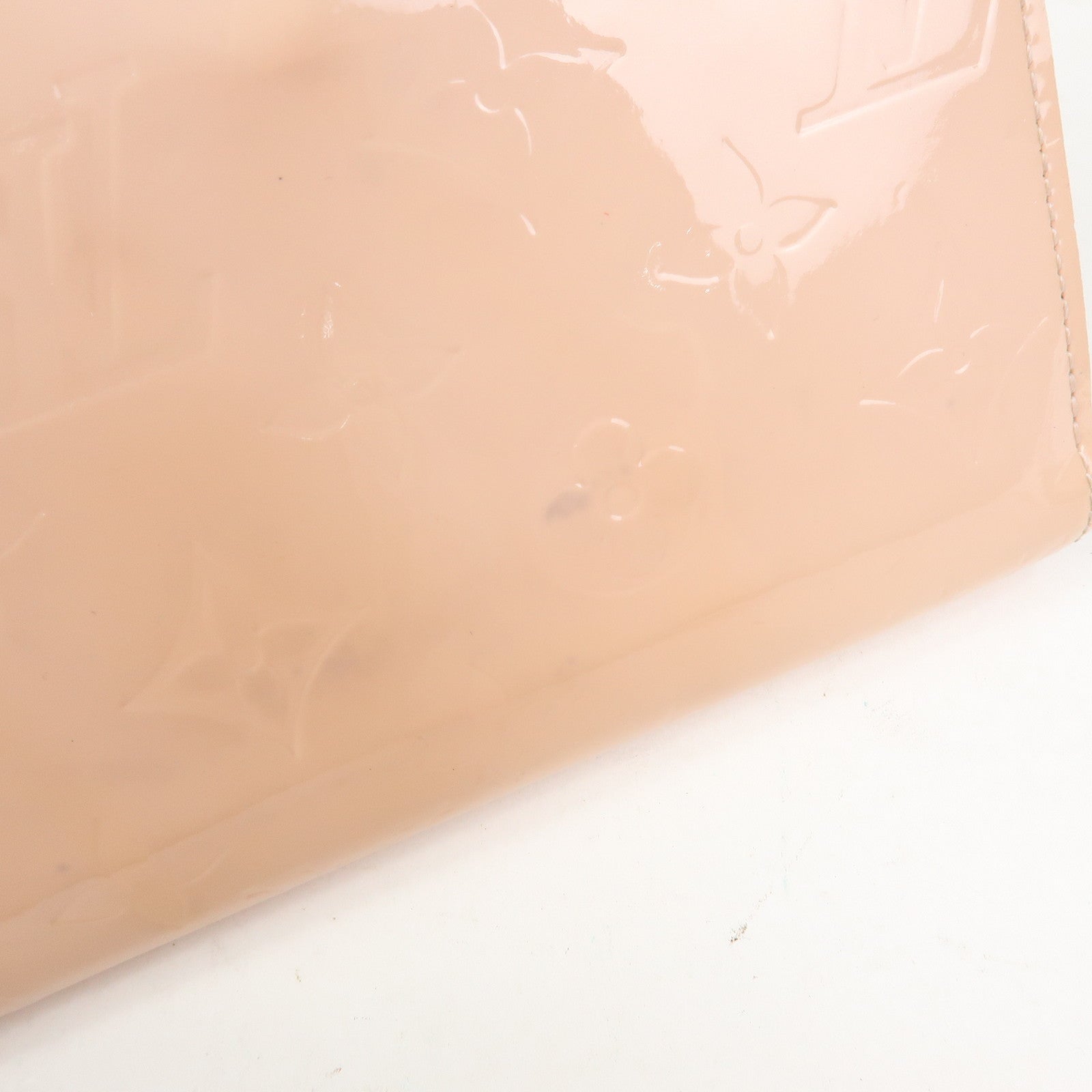 Louis Vuitton Monogram Vernis Zippy Wallet Rose Ballerine M61226