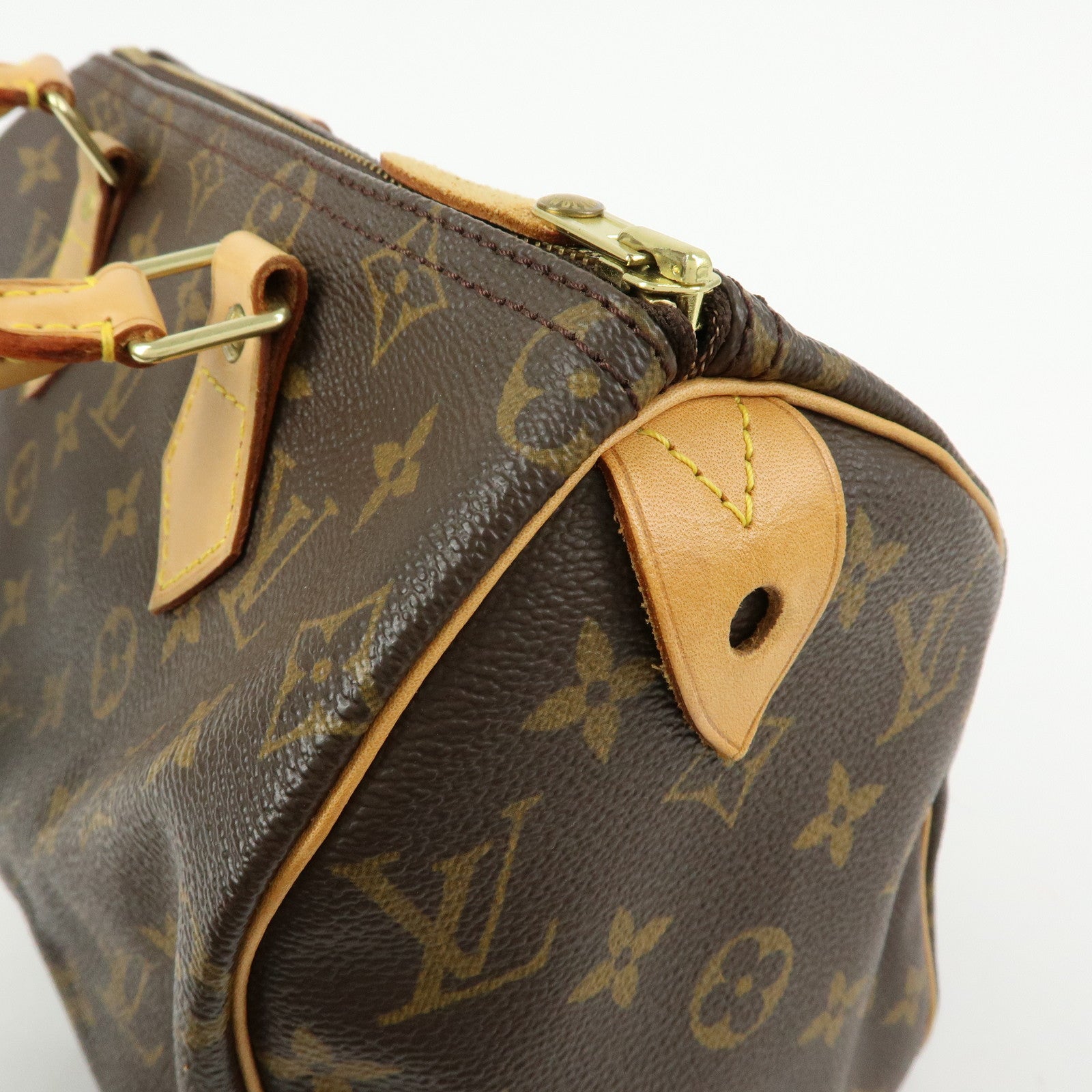 Louis Vuitton Monogram Speedy 25 Boston Bag Hand Bag Brown M41528