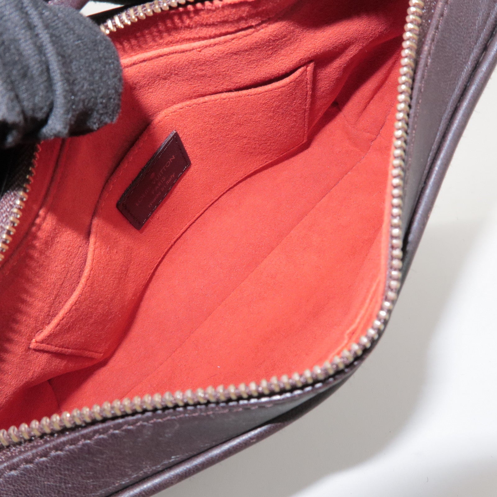 Louis Vuitton Damier Sauvage Tiger Hair Calf Hand Bag Brown M92132