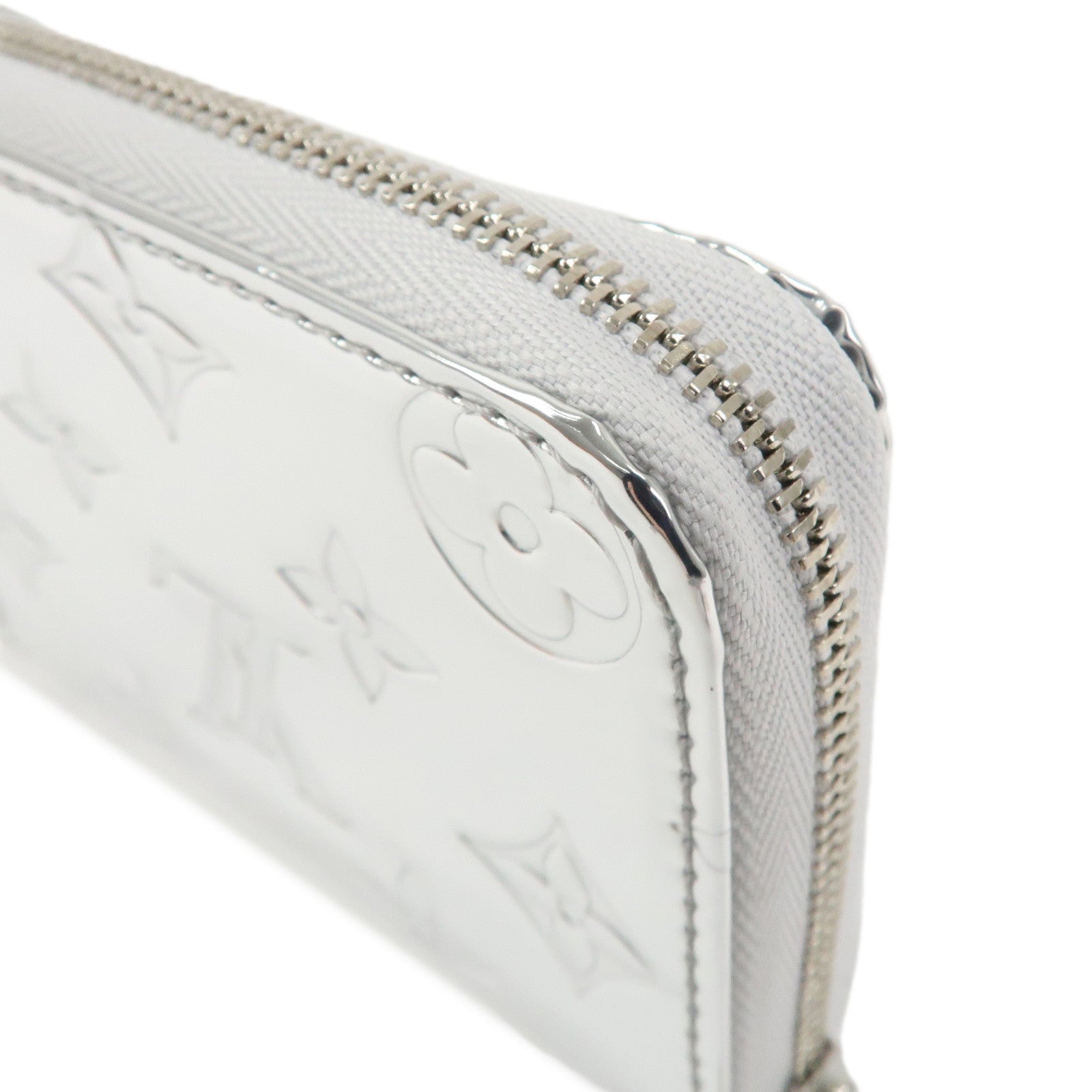Louis Vuitton Monogram Miroir Mirror Vinyl Coin Case Argent M12673