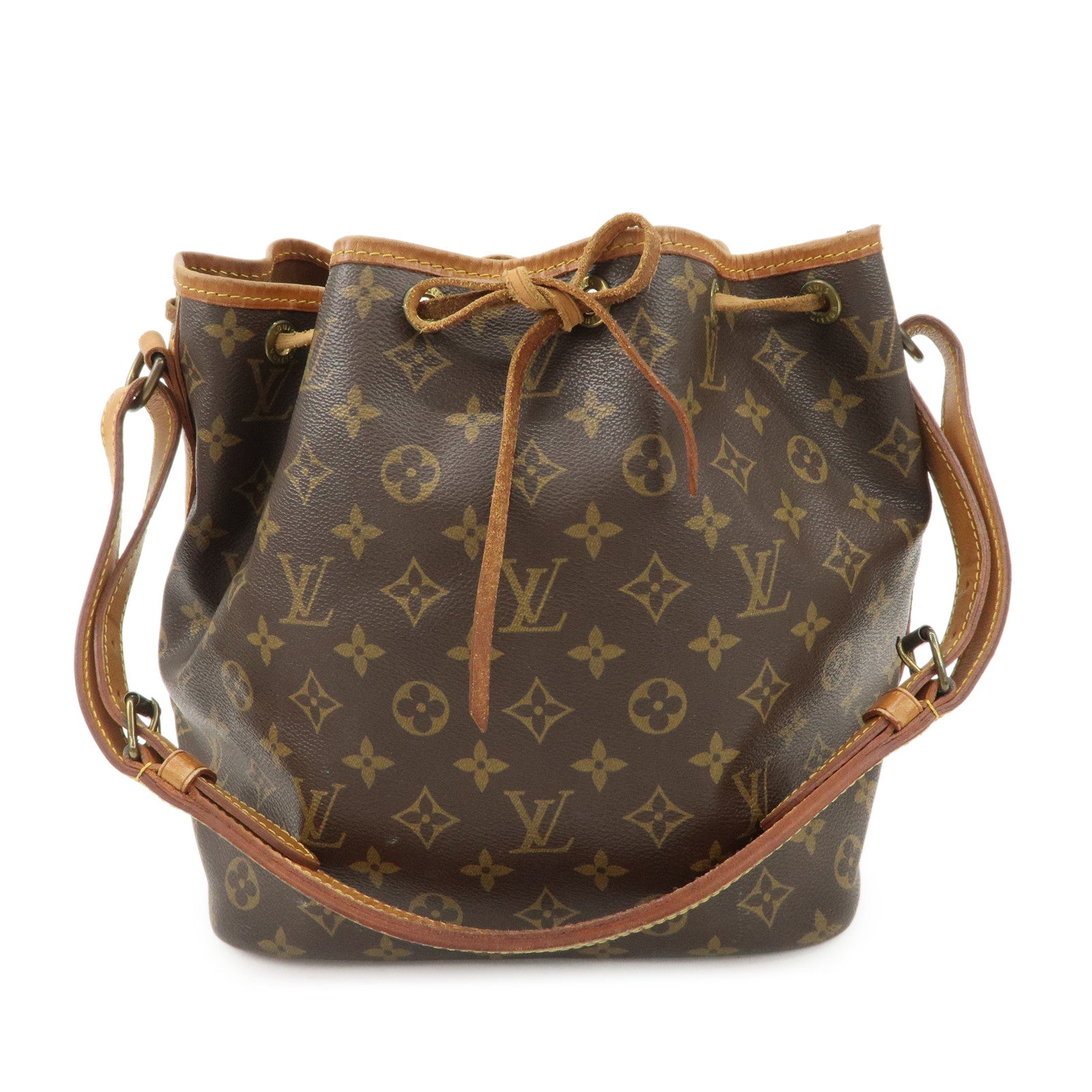 Louis Vuitton Monogram Petit Noe Shoulder Bag Brown M42226 Used