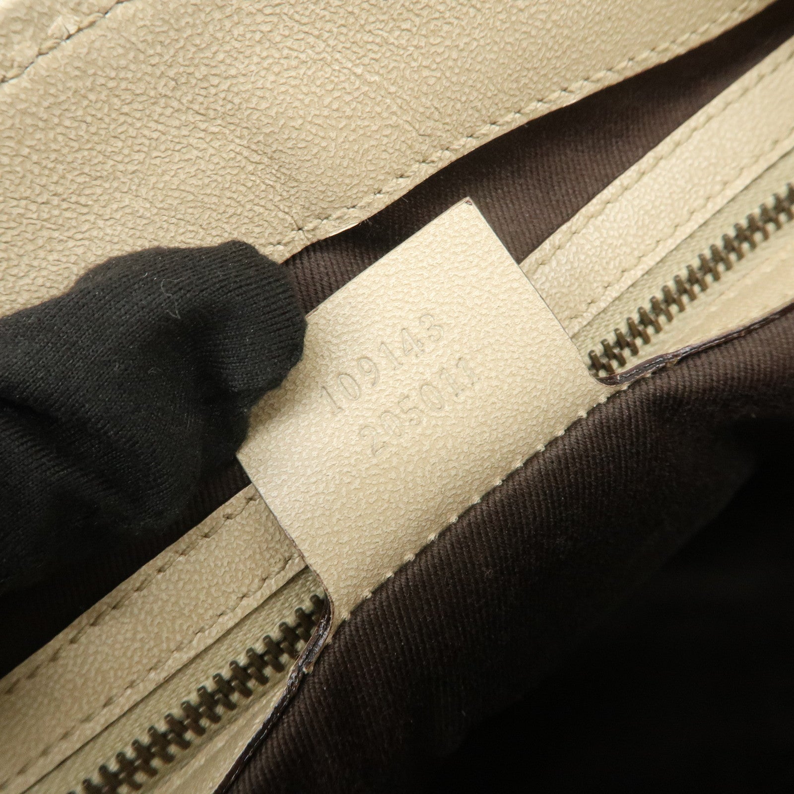 GUCCI GG Canvas Leather Shoulder Bag Hand Shoulder Bag Ivory 109143