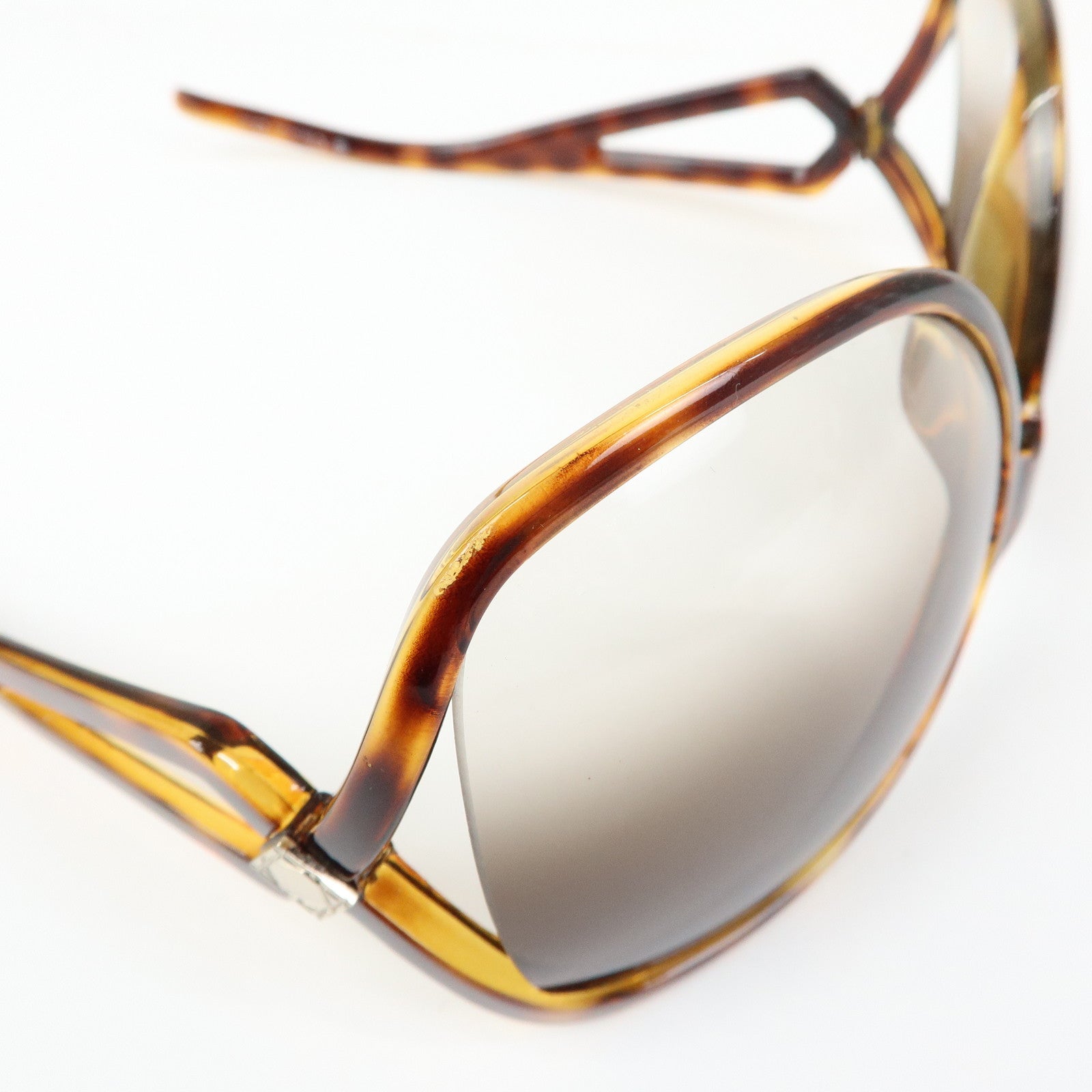 Christian Dior Canage Madrague Plastic Sunglasses Brown 64□16 120