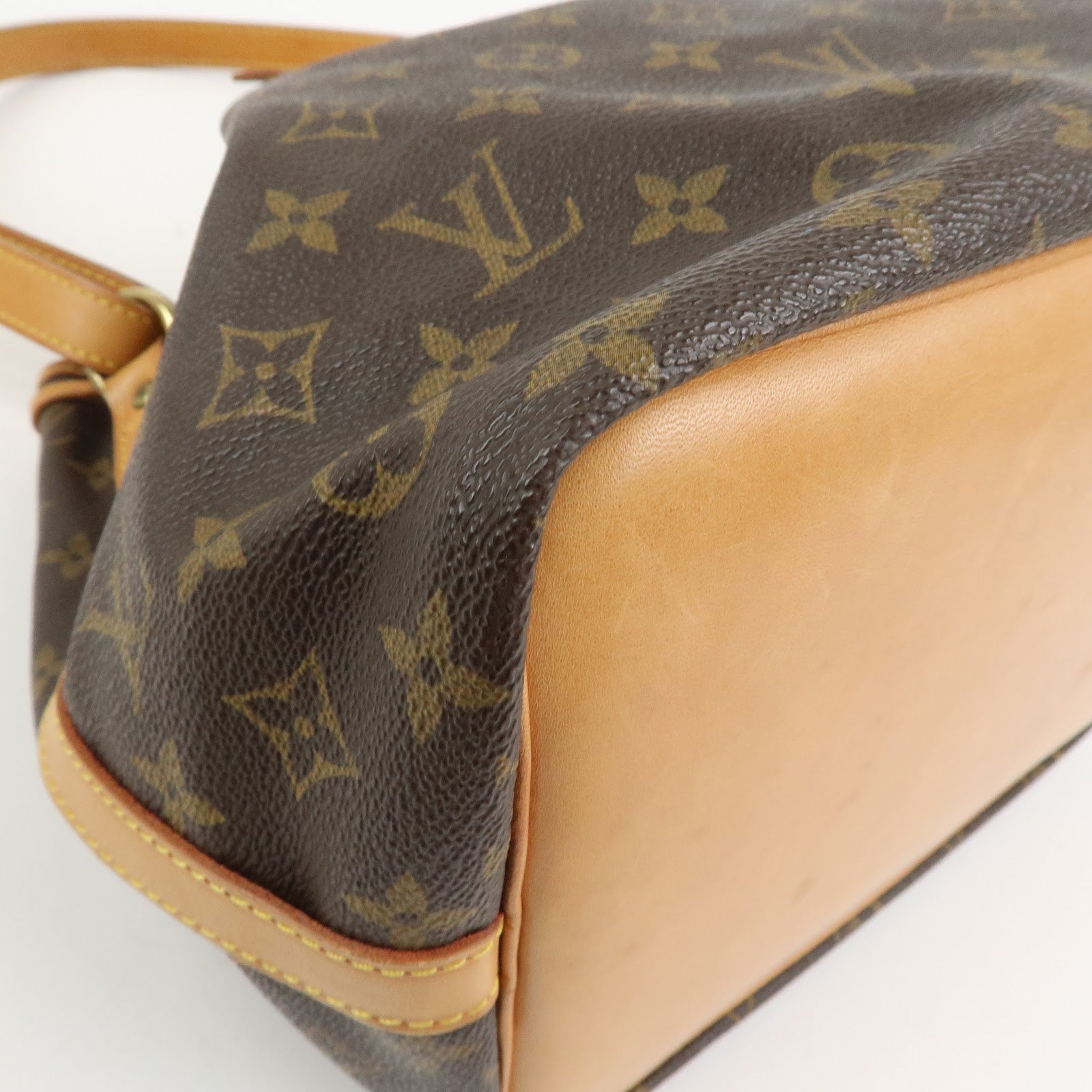 Louis Vuitton Monogram Petit Noe Shoulder Bag Brown M42226
