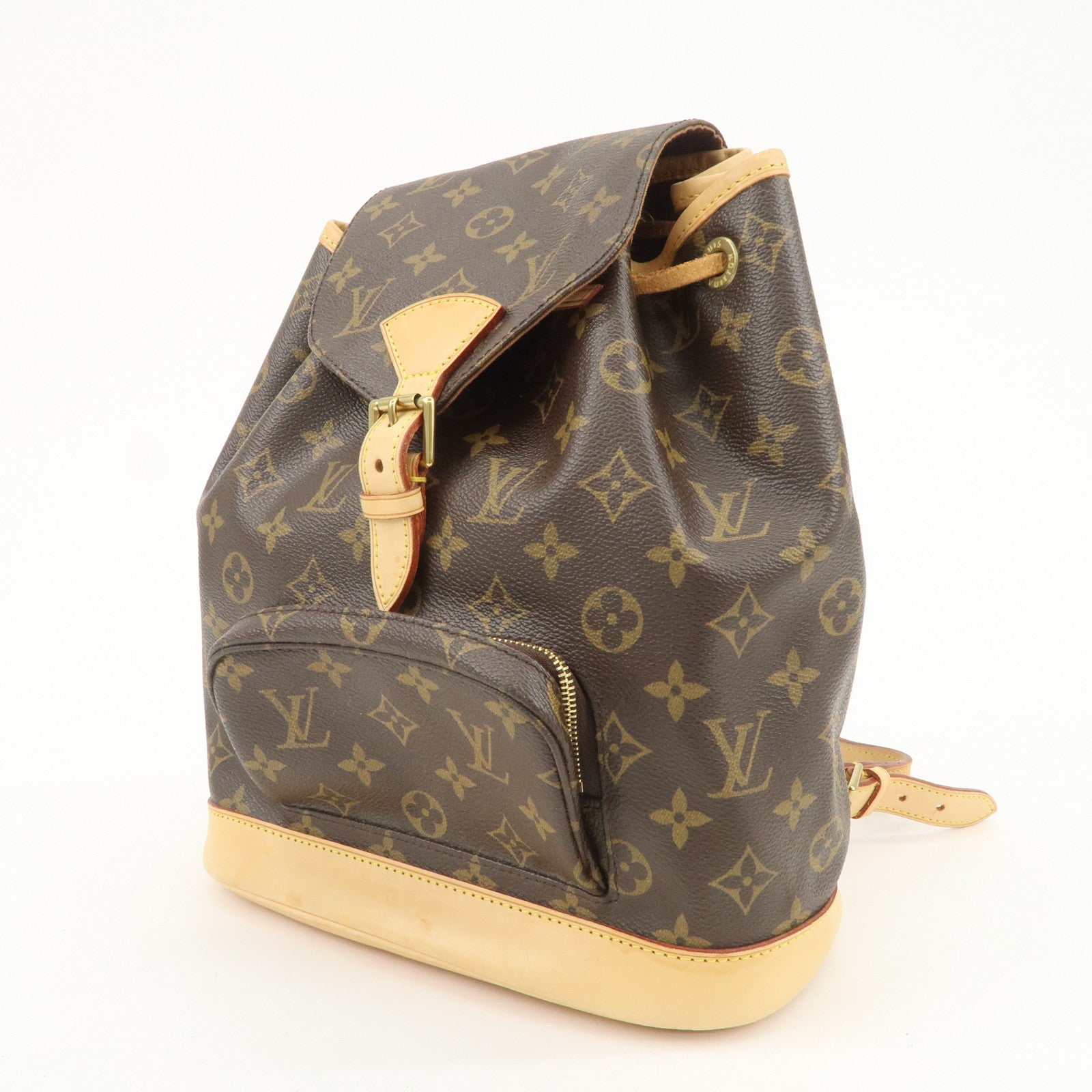 Louis Vuitton Monogram Canvas Montsouris MM Backpack Brown M51136