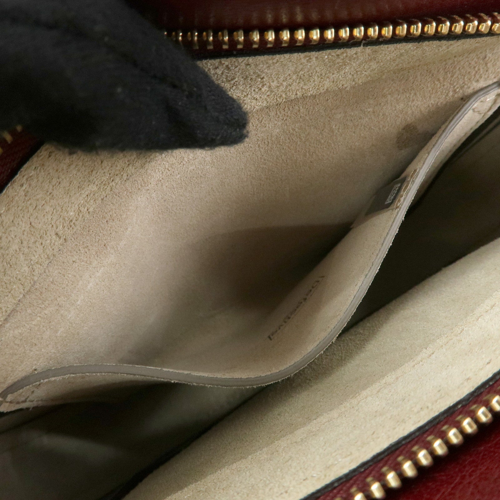 Chloe Pixie Leather Suede 2Way Bag Hand Bag Shoulder Bag Bordeaux