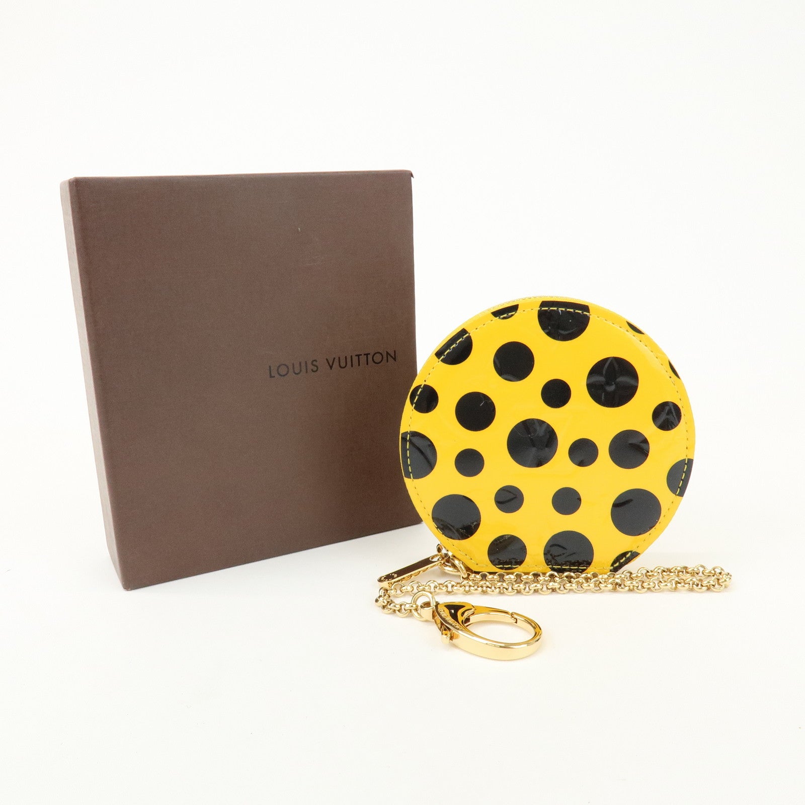 Louis Vuitton Vernis Yayoi Kusama Porte Monnaie Chapeau Coin M91569
