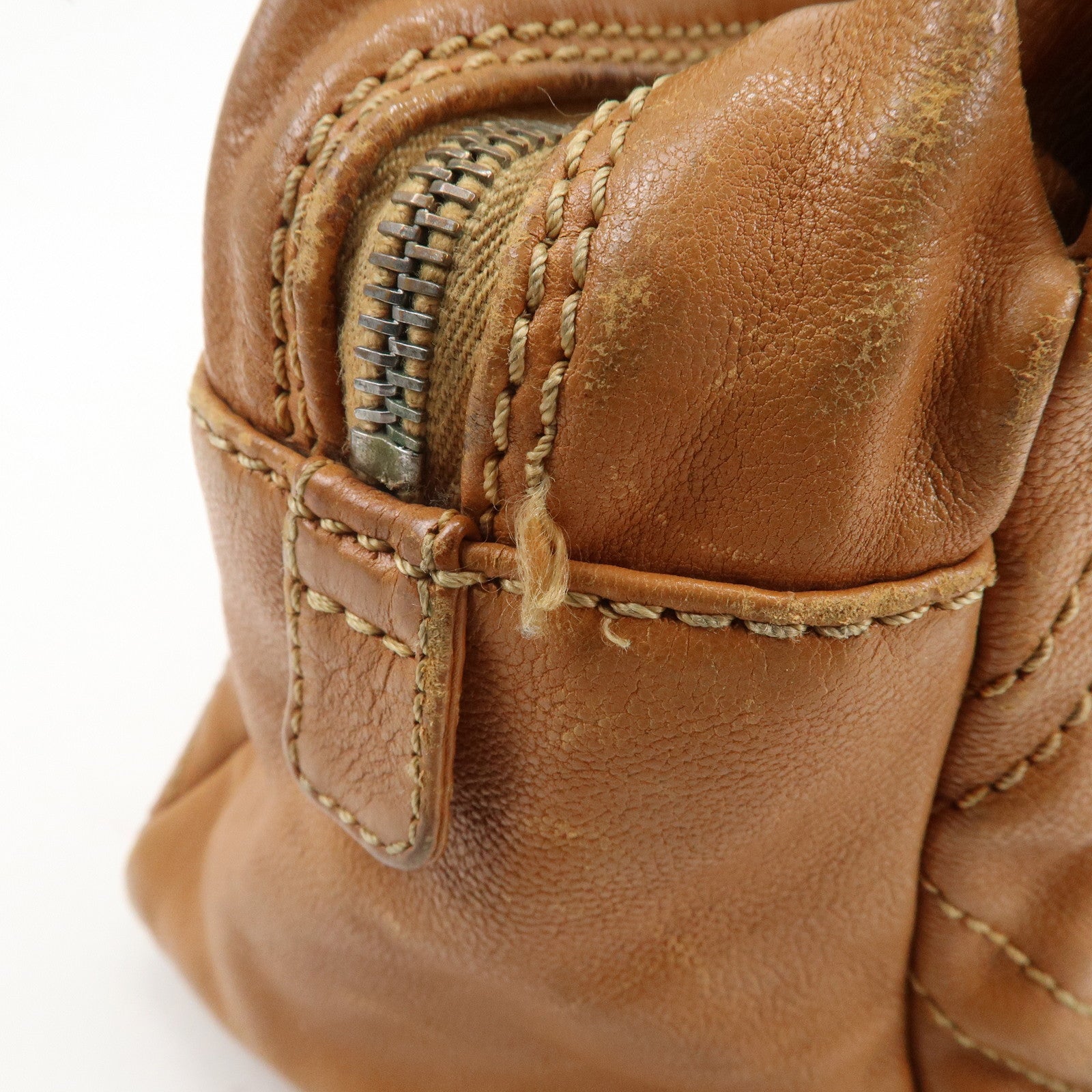 CHANEL COCO Mark Calf Leather Chain Shoulder Bag Hand Bag Brown