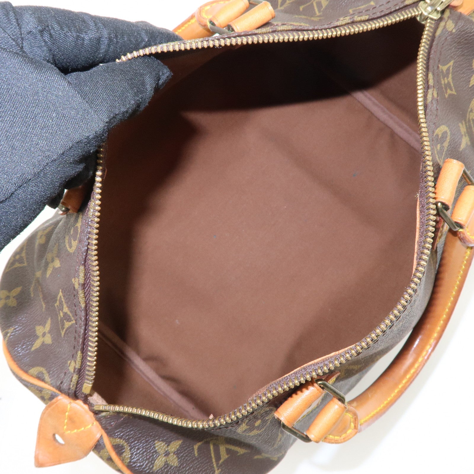 Louis Vuitton Monogram Speedy 30 Boston Bag Hand Bag Brown M41526