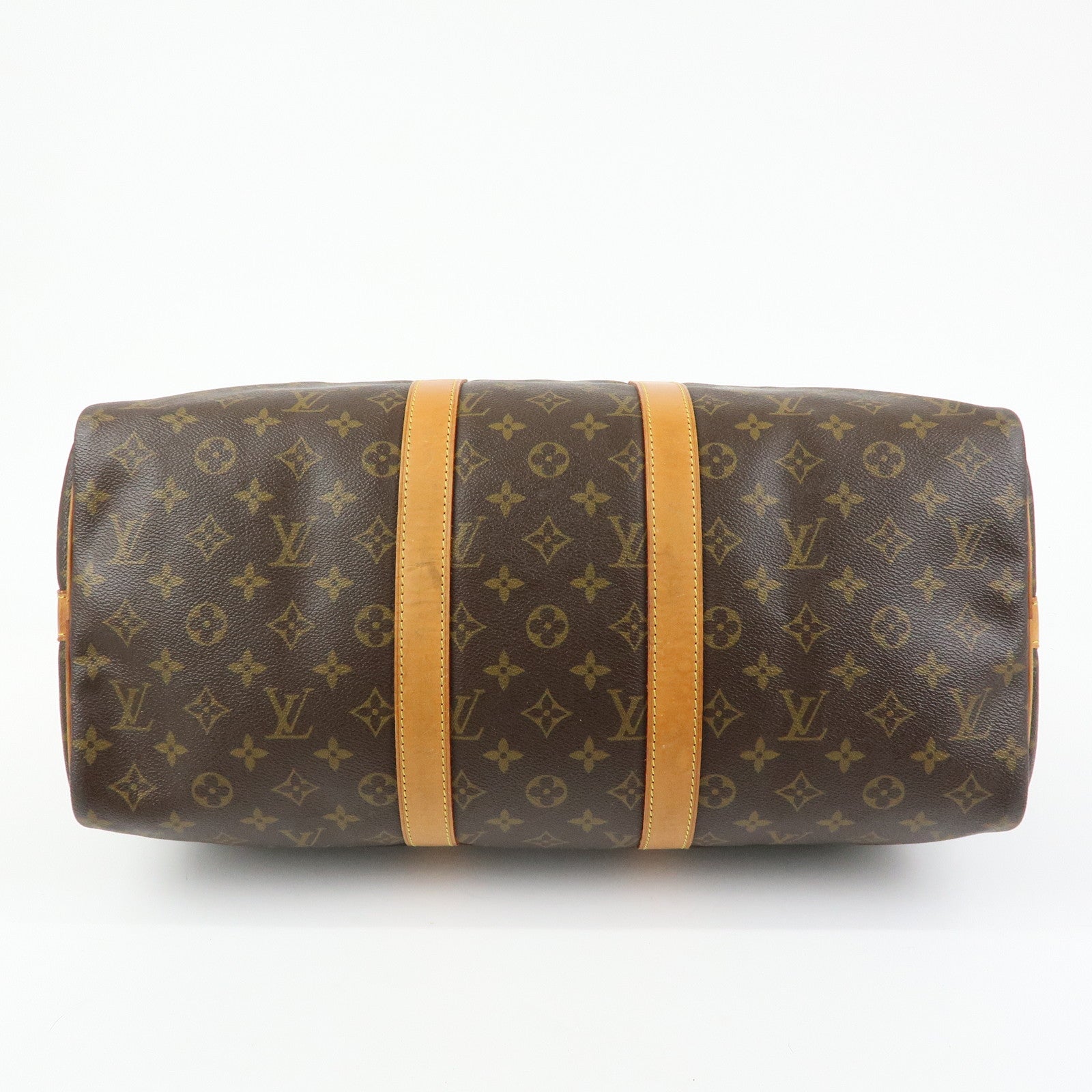 Louis Vuitton Monogram Keep All Bandouliere 45 Boston Bag M41418