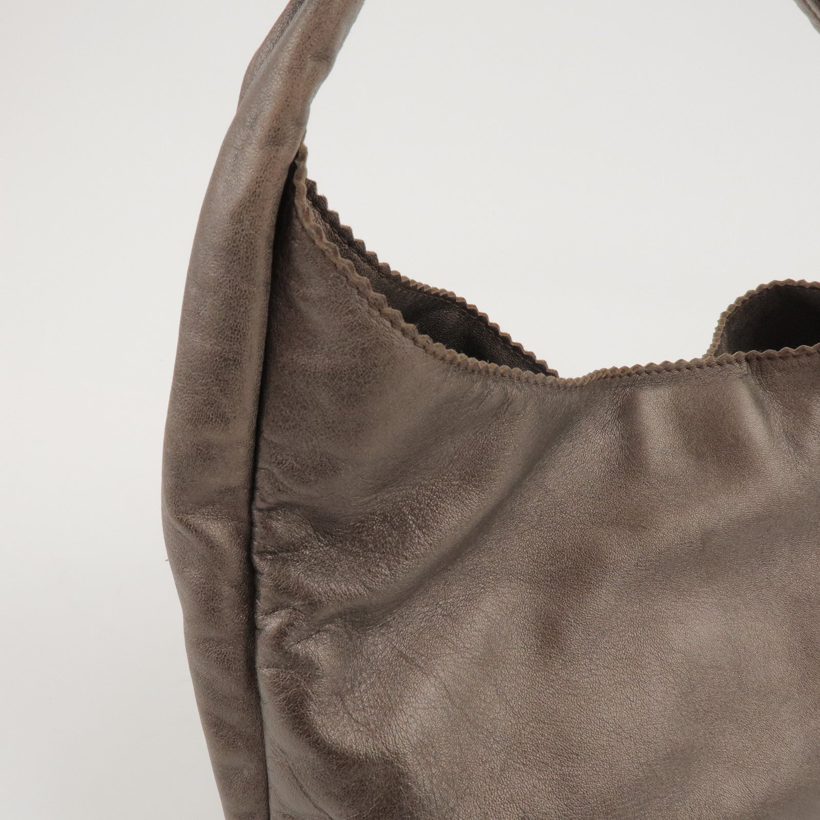 LOEWE Anagram Leather Shoulder Bag Hand Bag Bronze