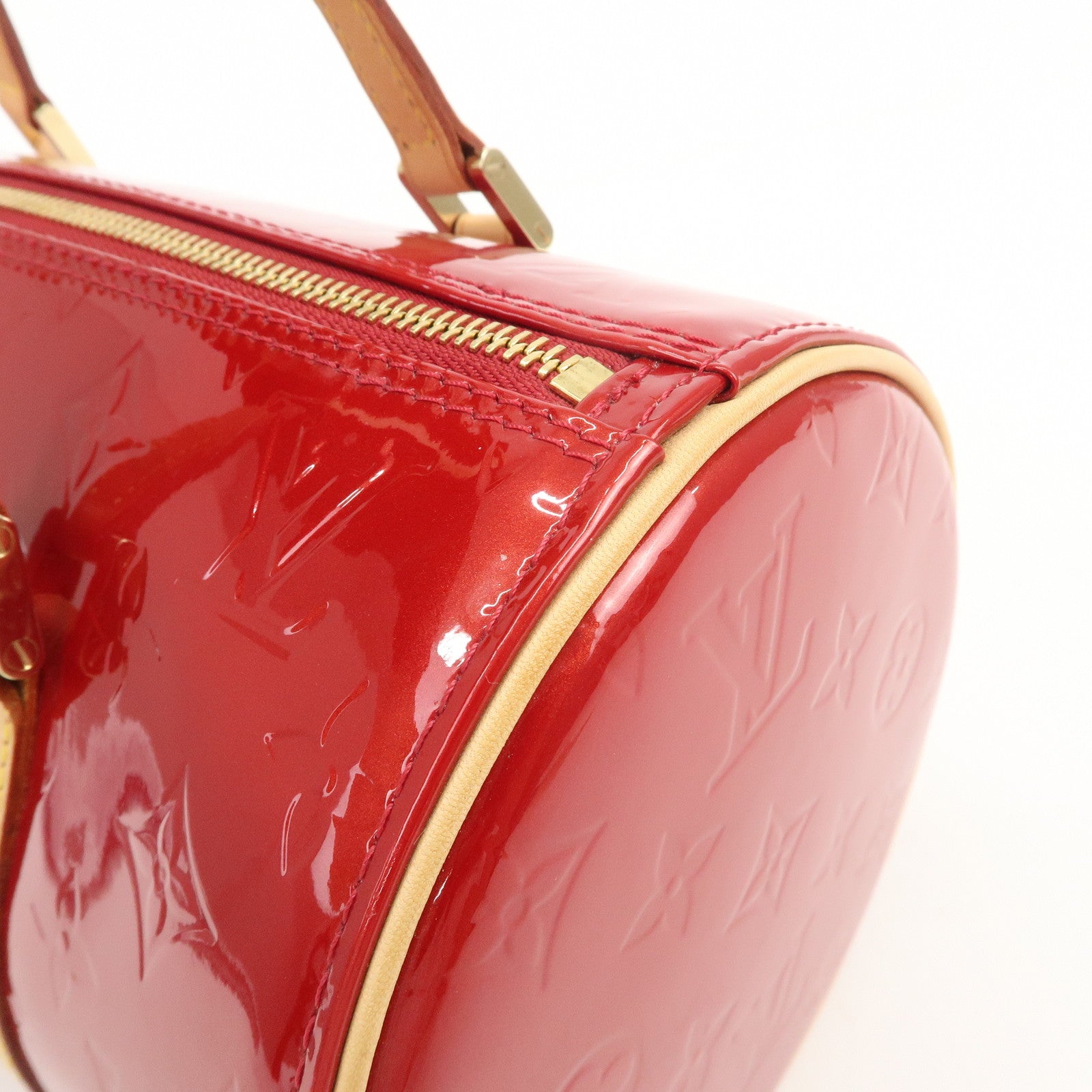 Louis Vuitton Monogram Vernis Bedford Hand Bag Pomme d'Amour M91986