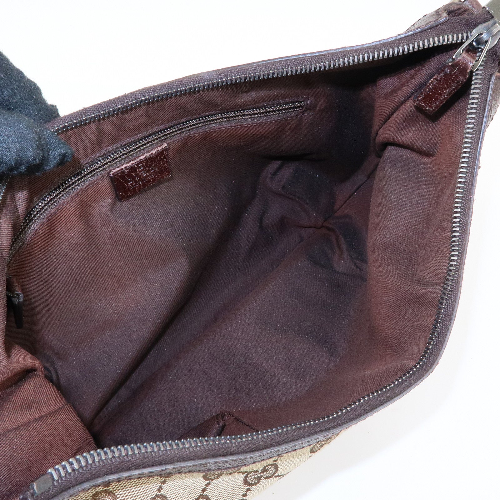 GUCCI Sherry GG Canvas Shoulder Crossbody Bag Beige Brown 181092