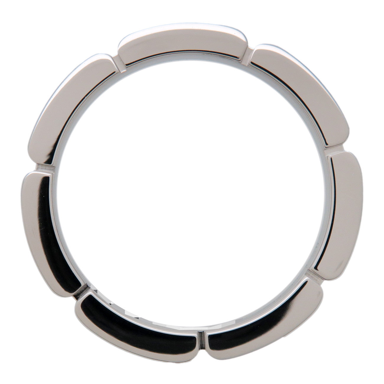 Cartier Maillon Panthere 4P Diamond Ring K18WG White Gold #50 US5.5
