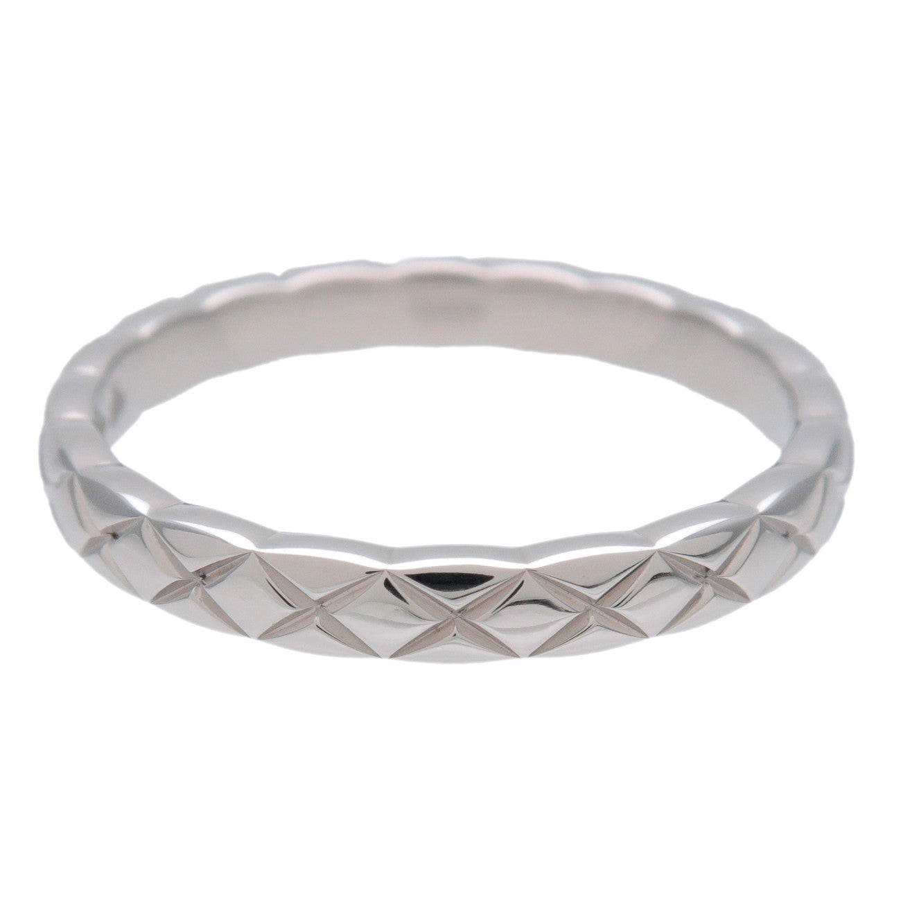 CHANEL COCO Crush Ring #56 PT950 Platinum US7.5 EU56 HK16.5 J11117