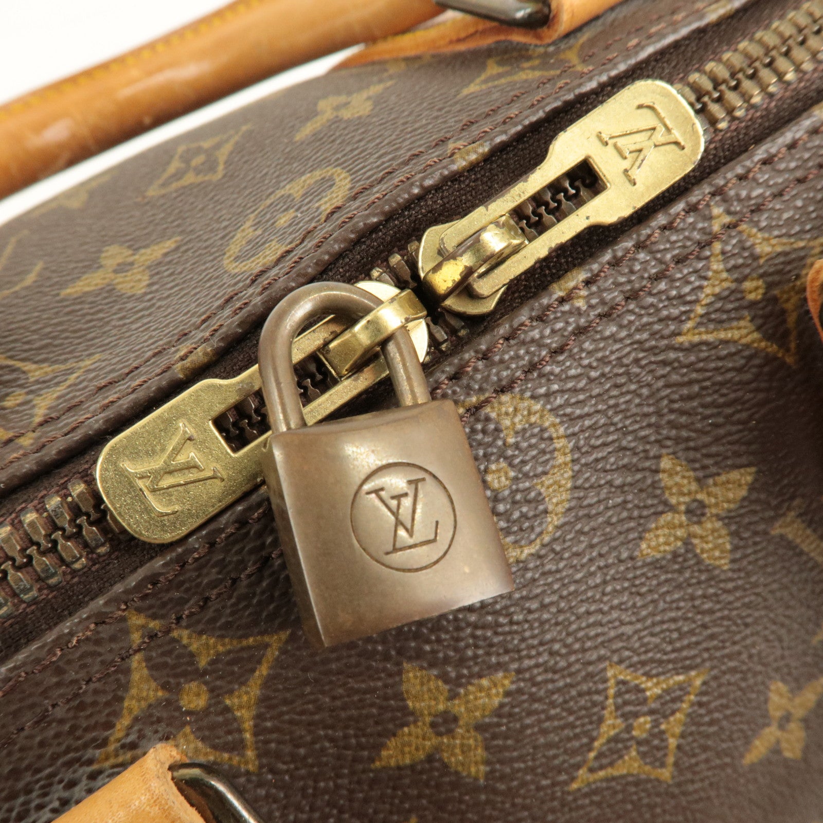 Louis Vuitton Monogram Keep All 45 Boston Bag Brown M41428