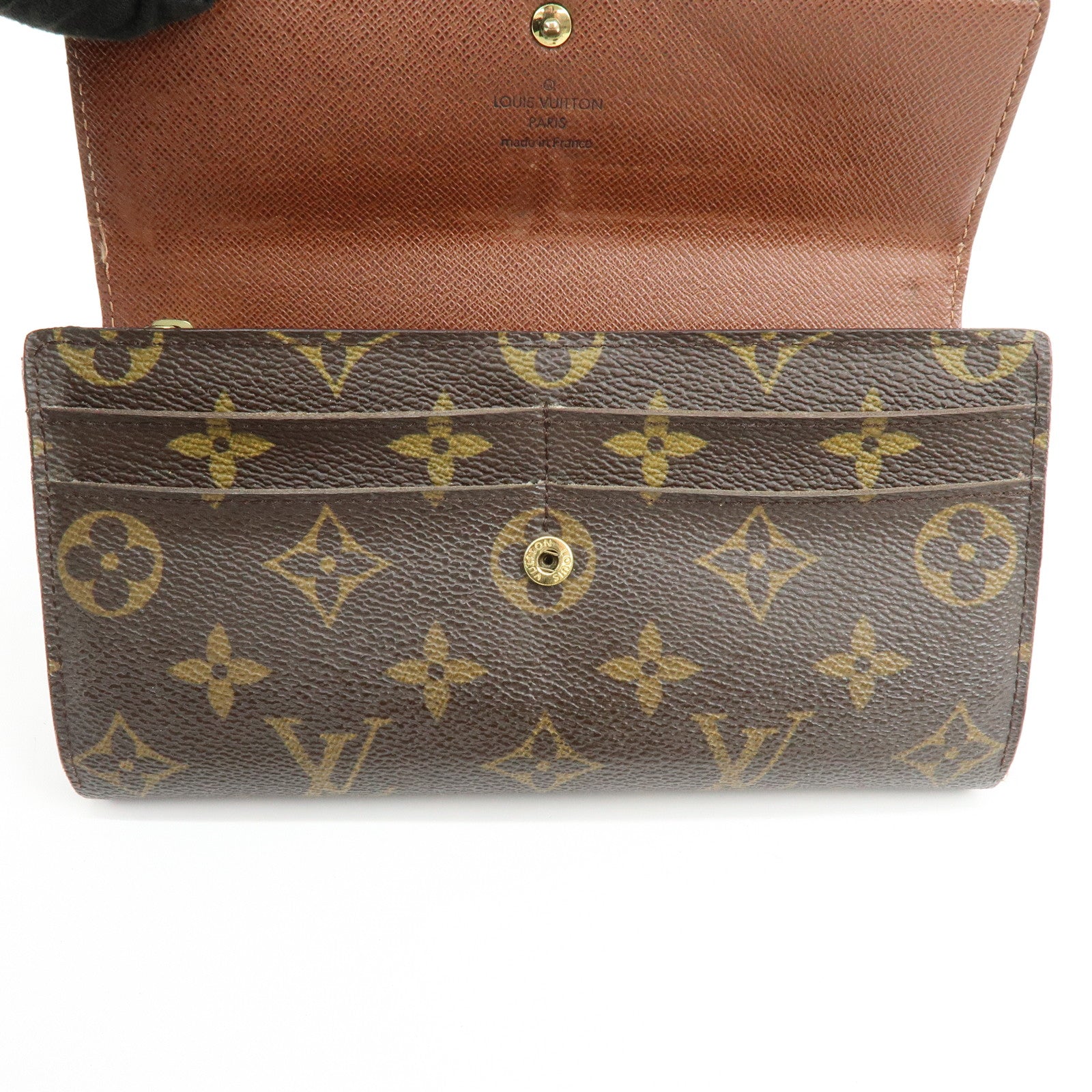 Louis Vuitton Monogram Portefeuille Sarah Long Wallet Brown M61734