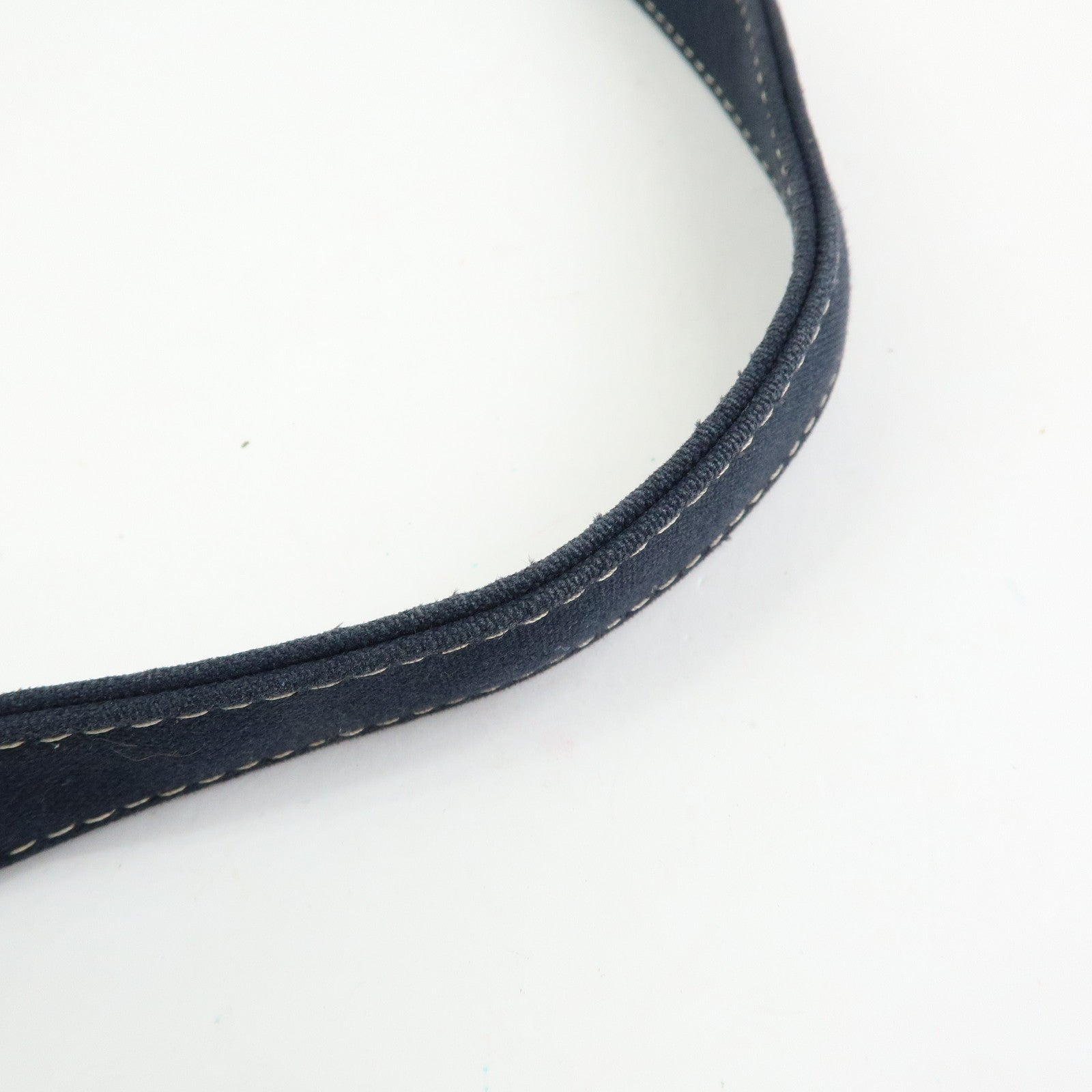FENDI Mamma Baguette Canvas Shoulder Bag Navy 26325