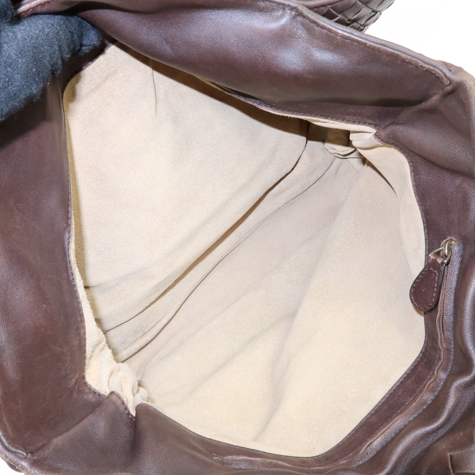 BOTTEGA VENETA Intrecciato Leather Tote Bag Hand Bag Brown