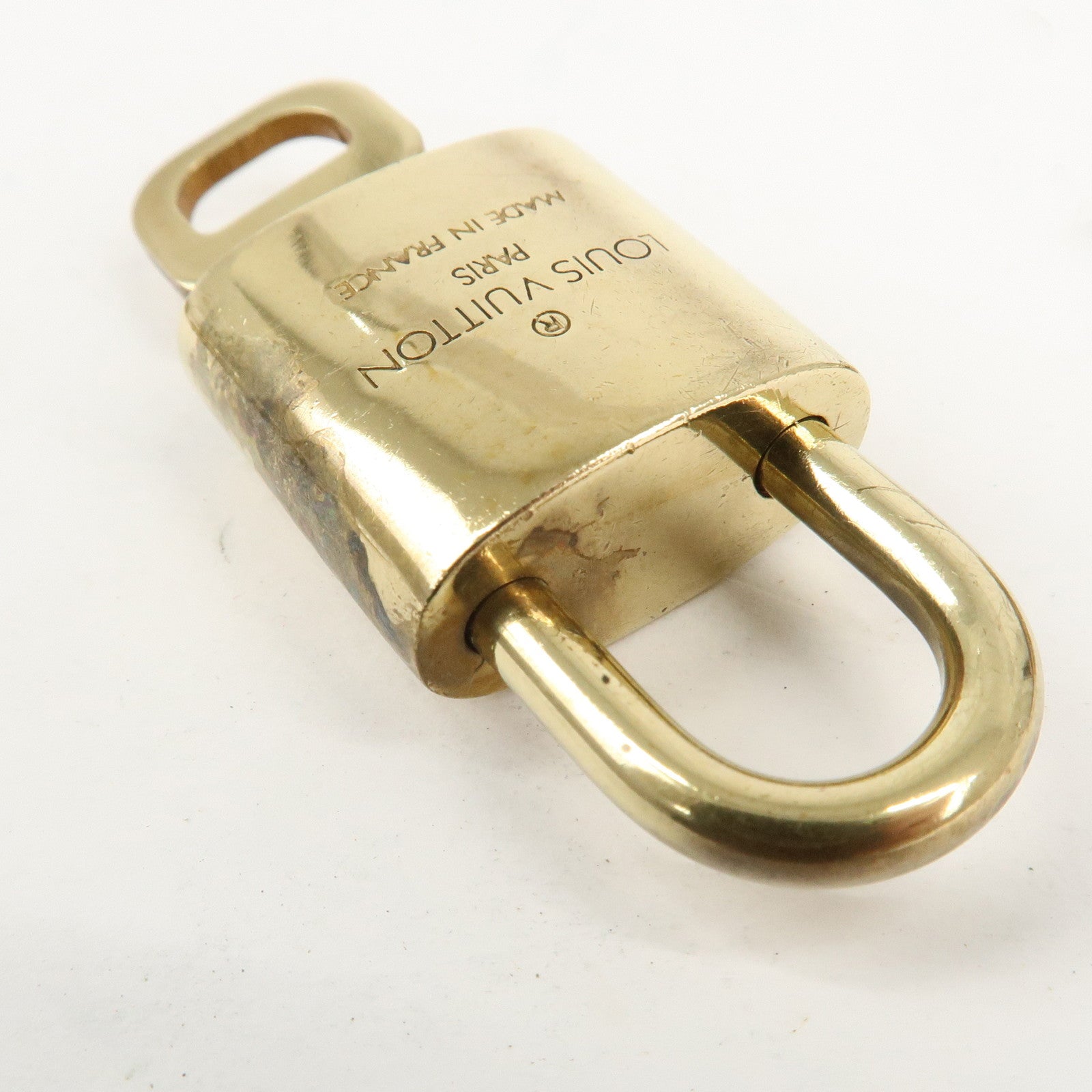 Louis Vuitton Set of 10 Lock & Key Cadena Key Lock Metal Gold Used
