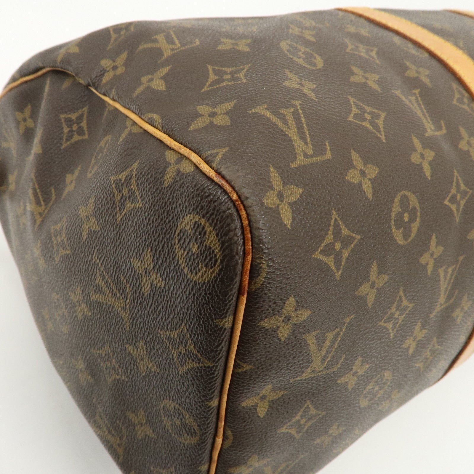 Louis Vuitton Monogram Canvas Keep All 45 Boston Bag Brown M41428