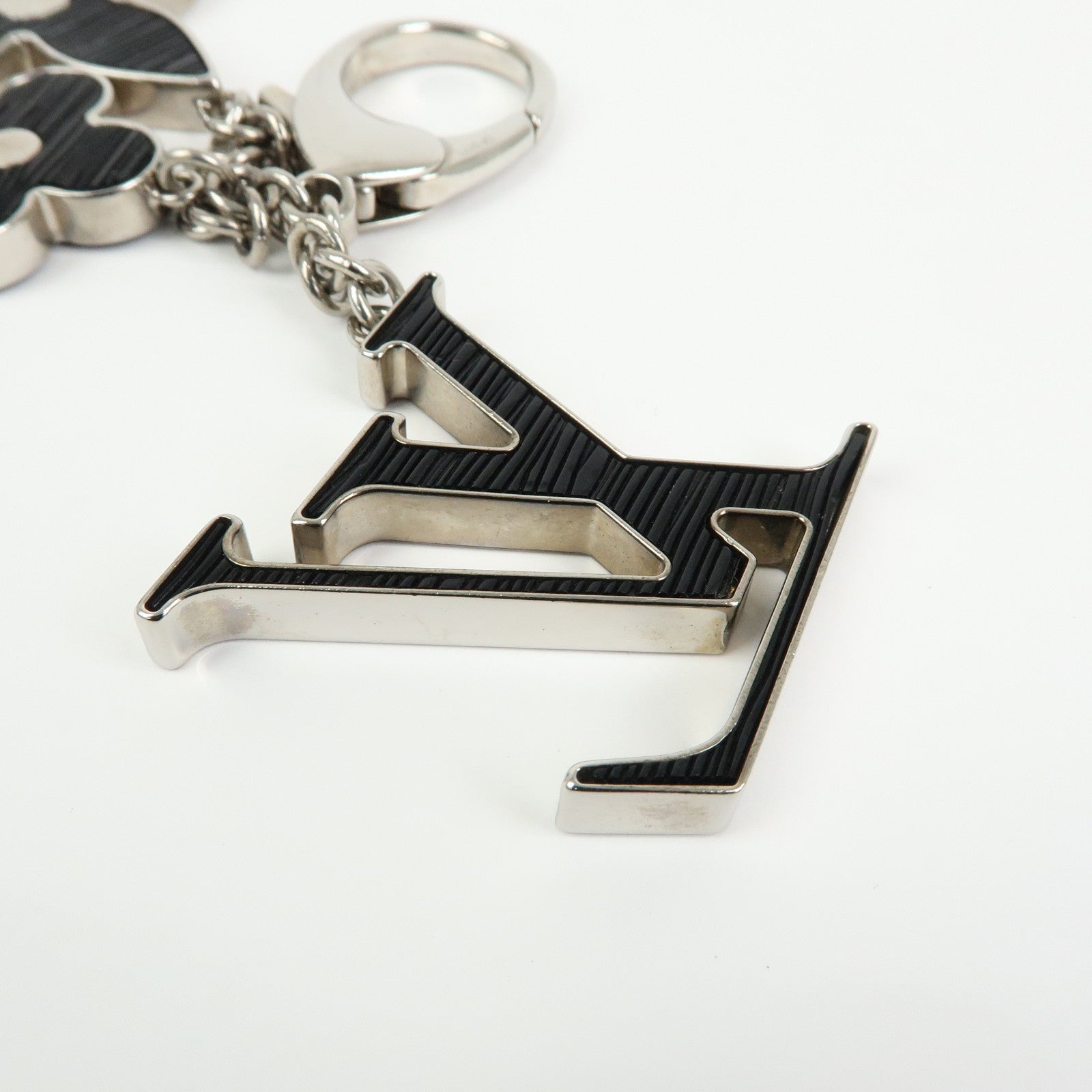 Louis Vuitton Epi Bijou Sac Fleur de Metal Bag Charm Noir M65084