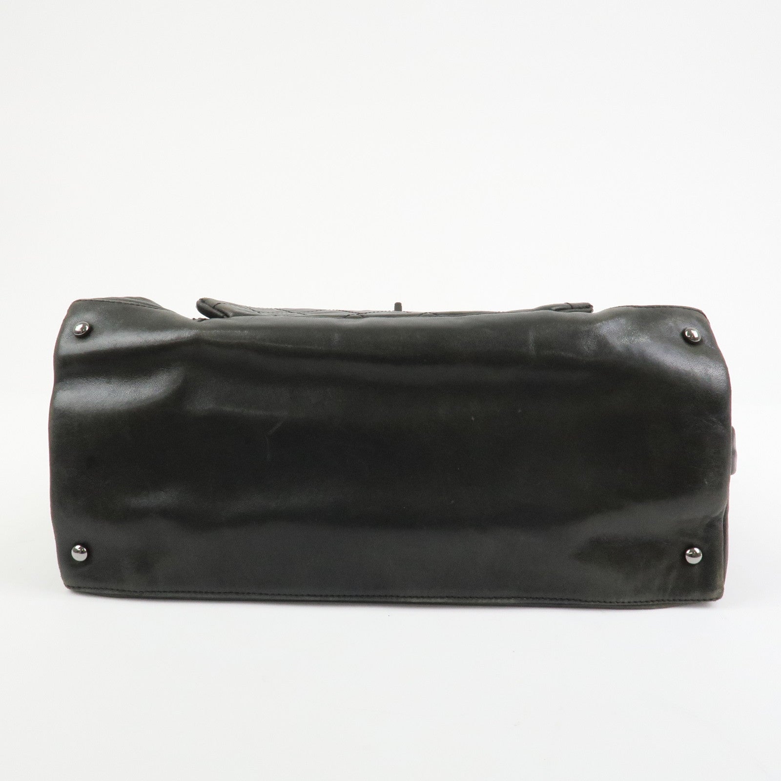 CHANEL Matelasse COCO Mark Leather Shoulder Bag Hand Bag Black