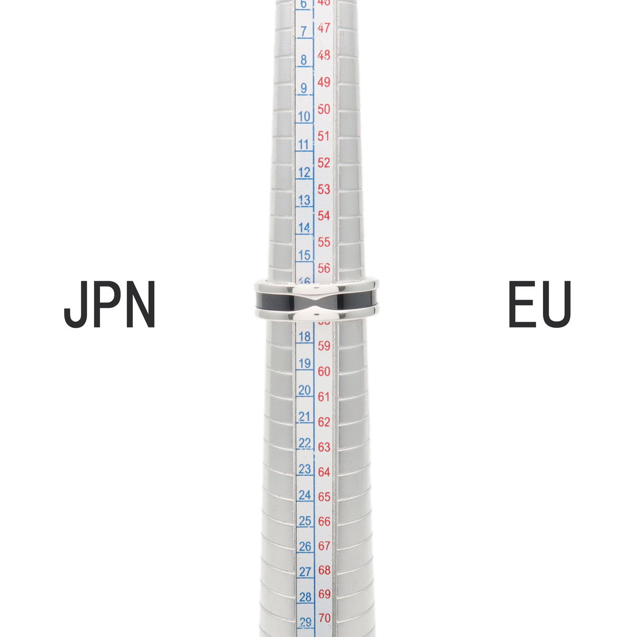 BVLGARI B-Zero1 Save the Children Ring SV925 Silver Black #58 US8