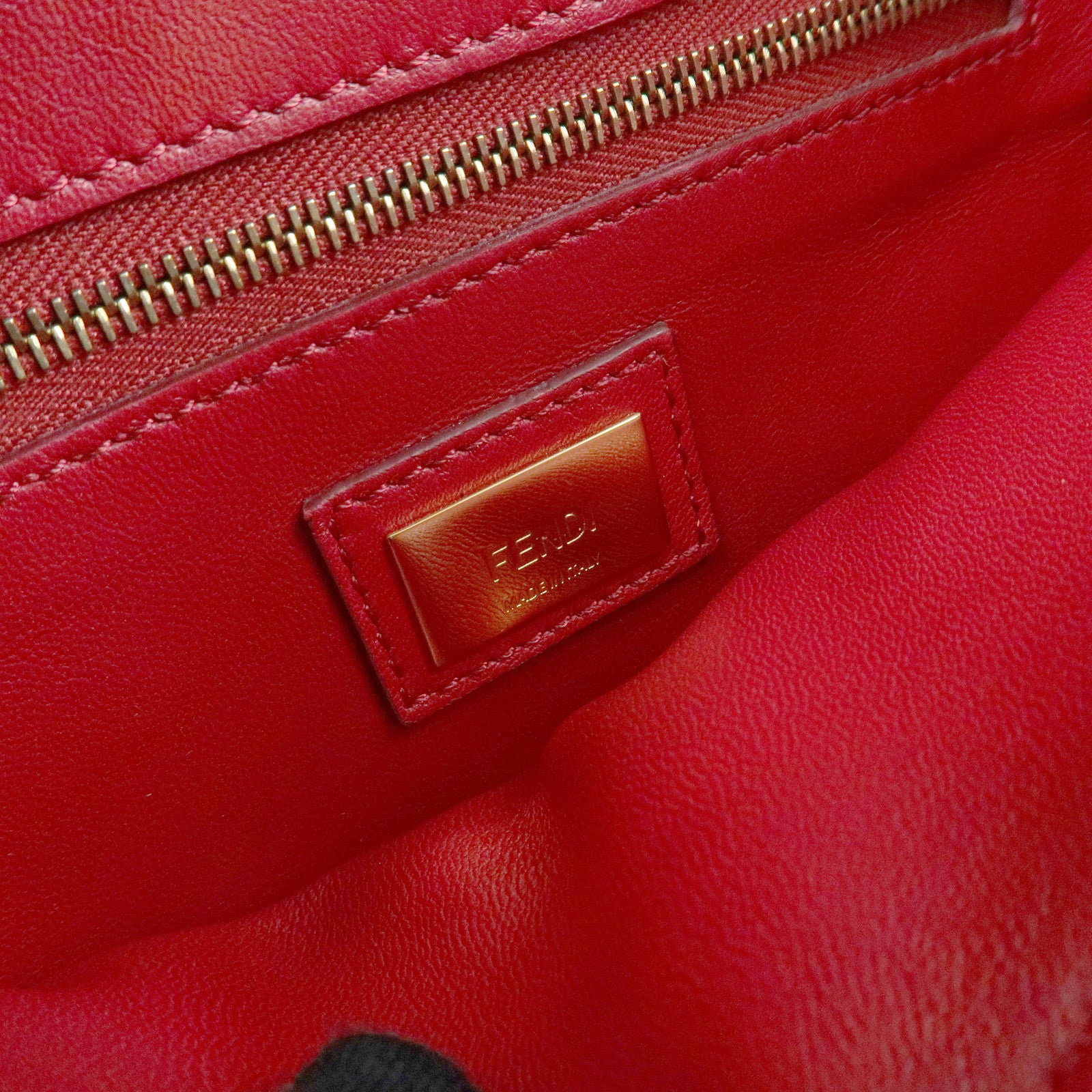 FENDI Peekaboo Mini Leather 2Way Shoulder Bag Hand Bag Blue 8BN244
