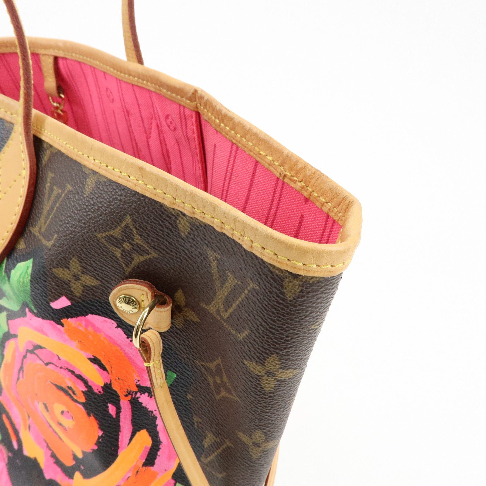 Louis Vuitton Monogram Rose Neverfull MM Tote Shoulder Bag M48613