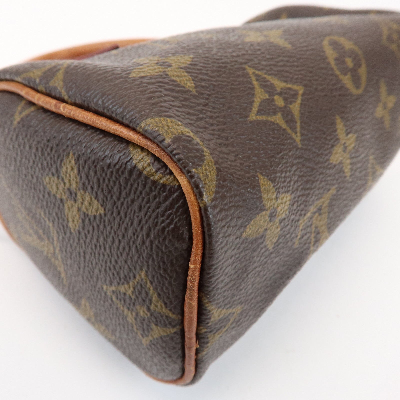 Louis Vuitton Monogram Mini Speedy Hand Bag Boston Bag Brown M41534