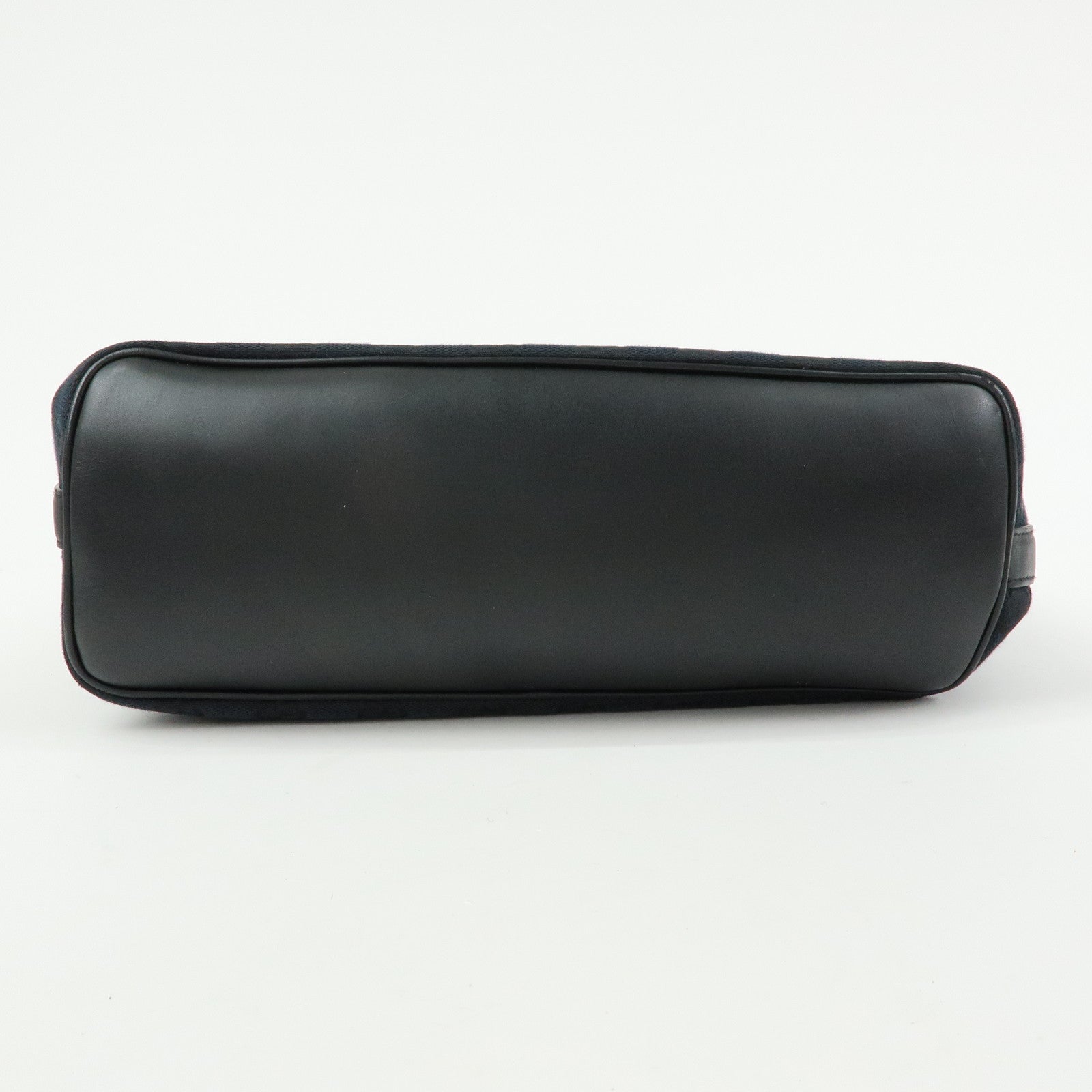GUCCI GG Canvas Leather Shoulder Bag Hand Bag Black 001.4287