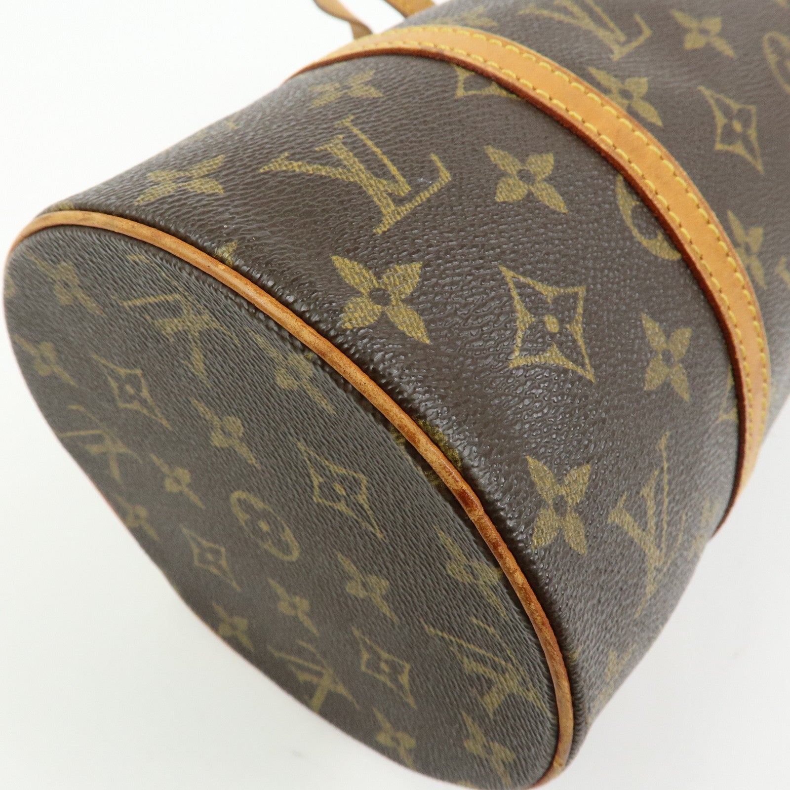 Louis Vuitton Monogram Papillon 30 Hand Bag Brown M51385