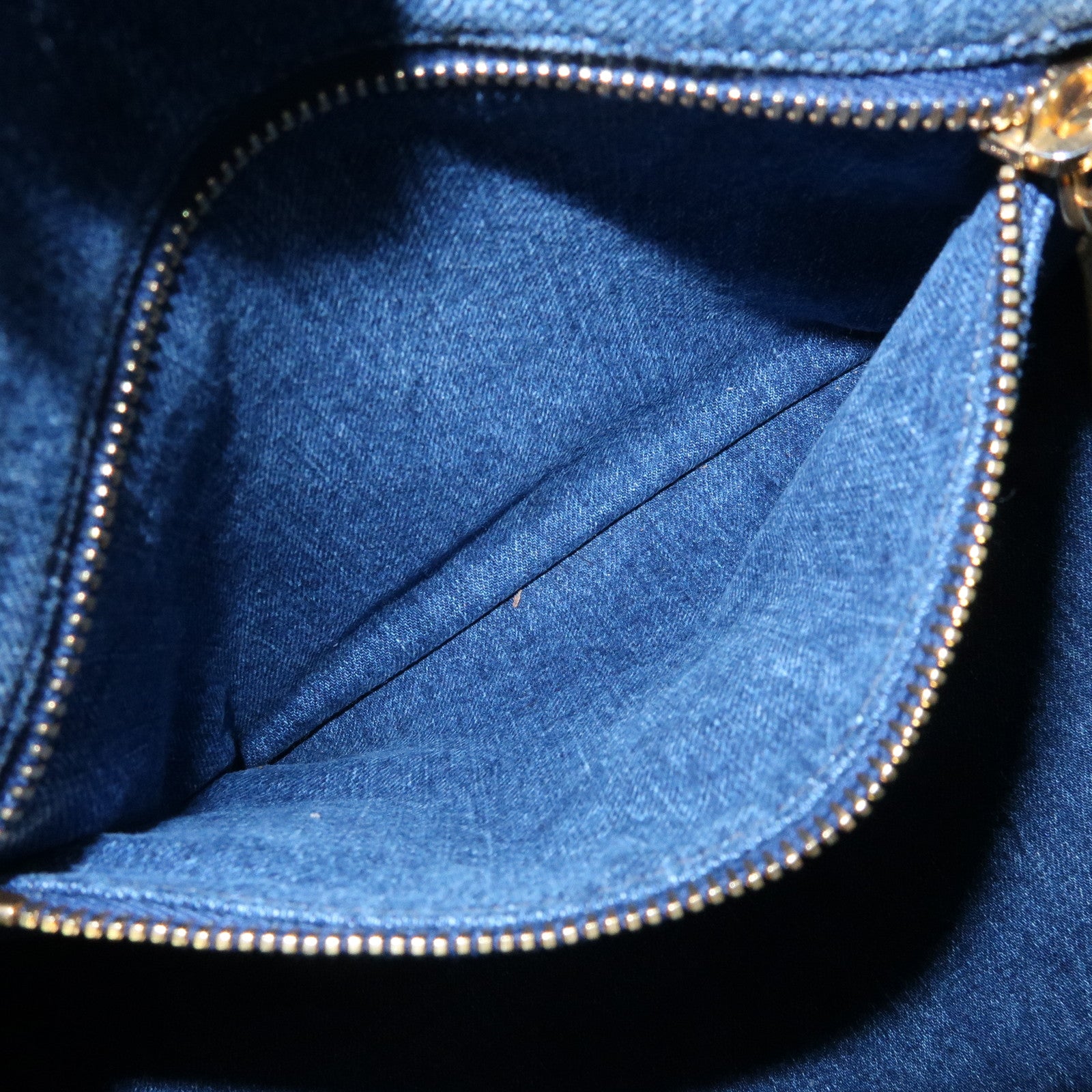 PRADA Triangle Logo Canapa Denim Large 2Way Bag Tote Bag B2642B