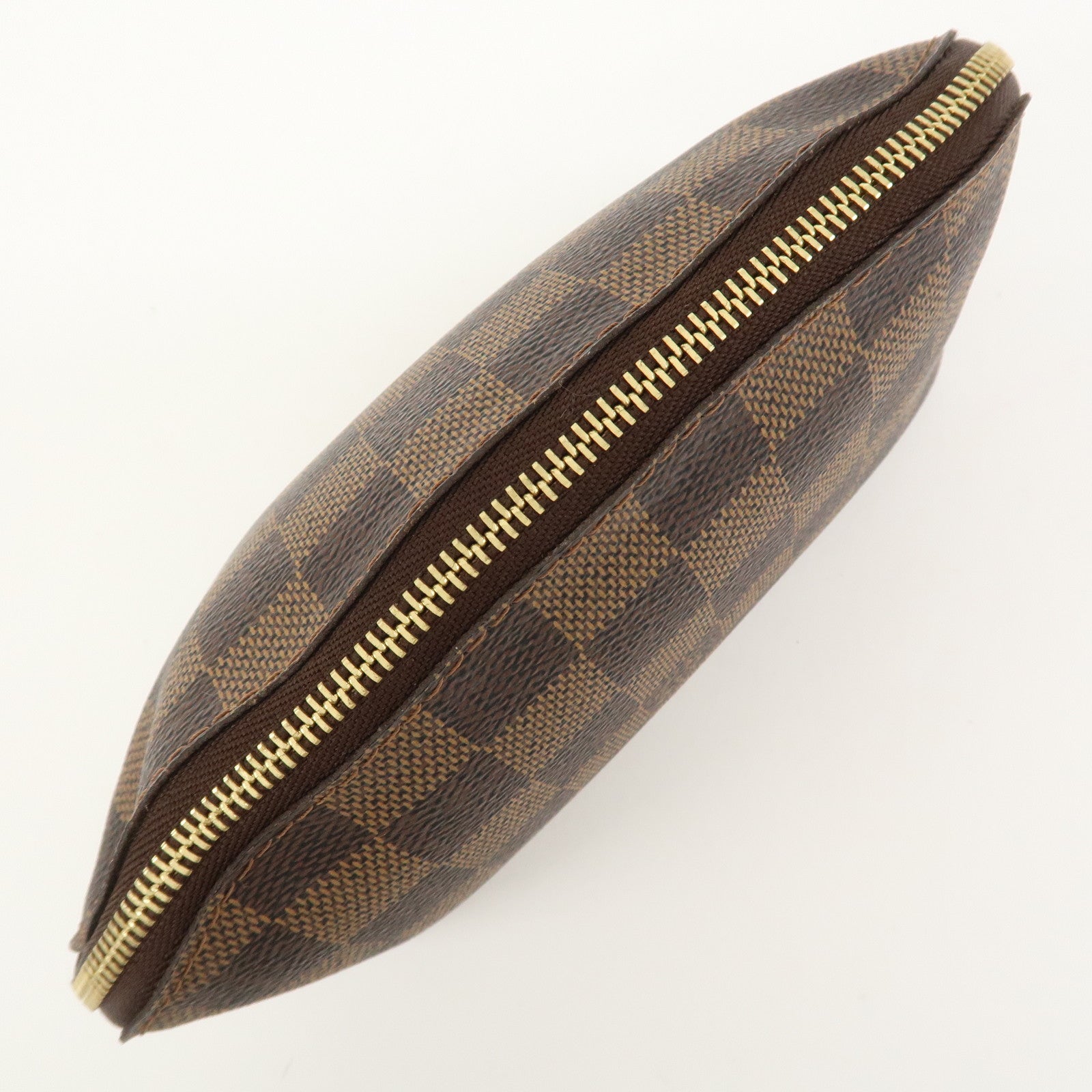Louis Vuitton Damier Pochette Cosmetic PM Pouch Brown N47516