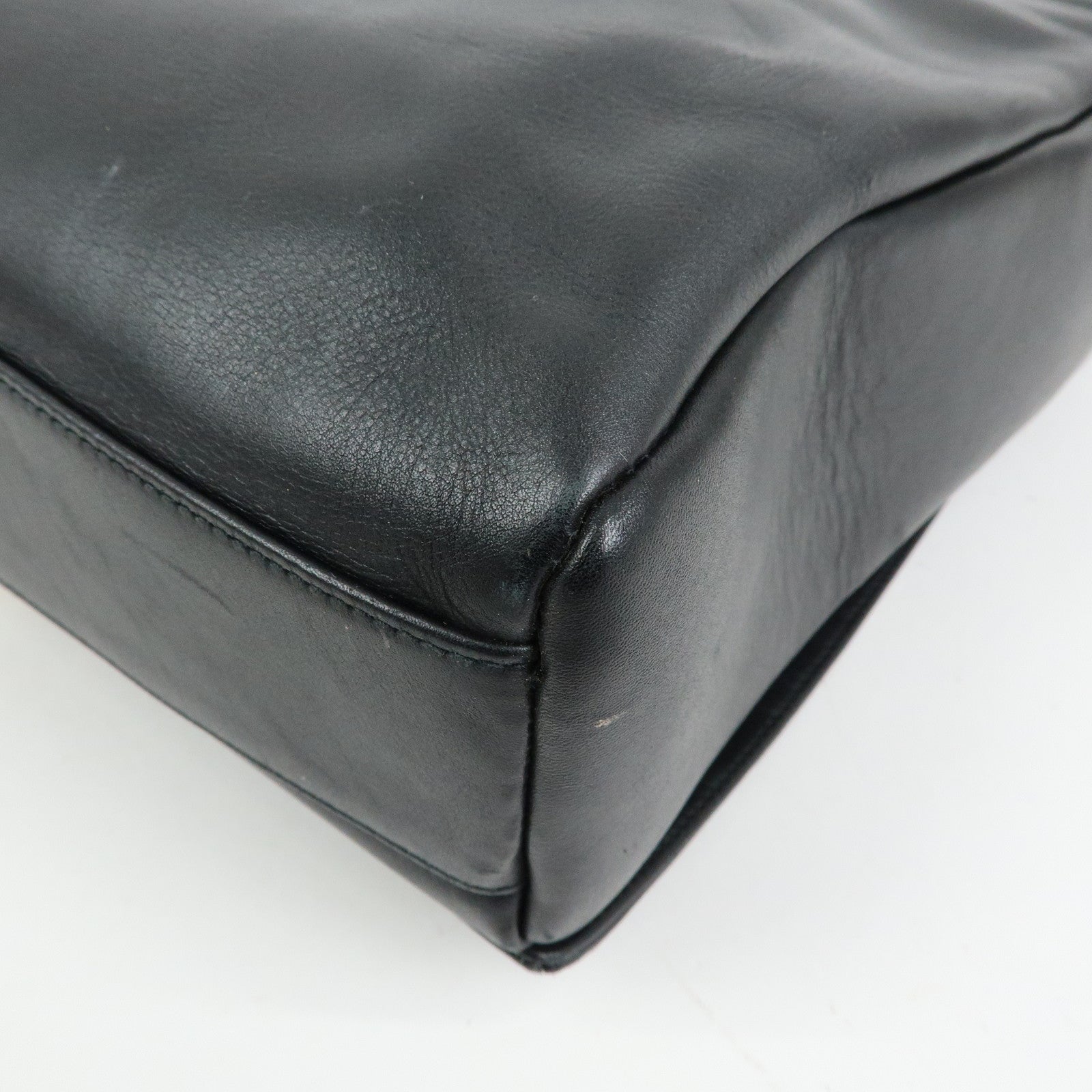 Ferragamo Gancini Calf Hair Leather Shoulder Crossbody Bag Black