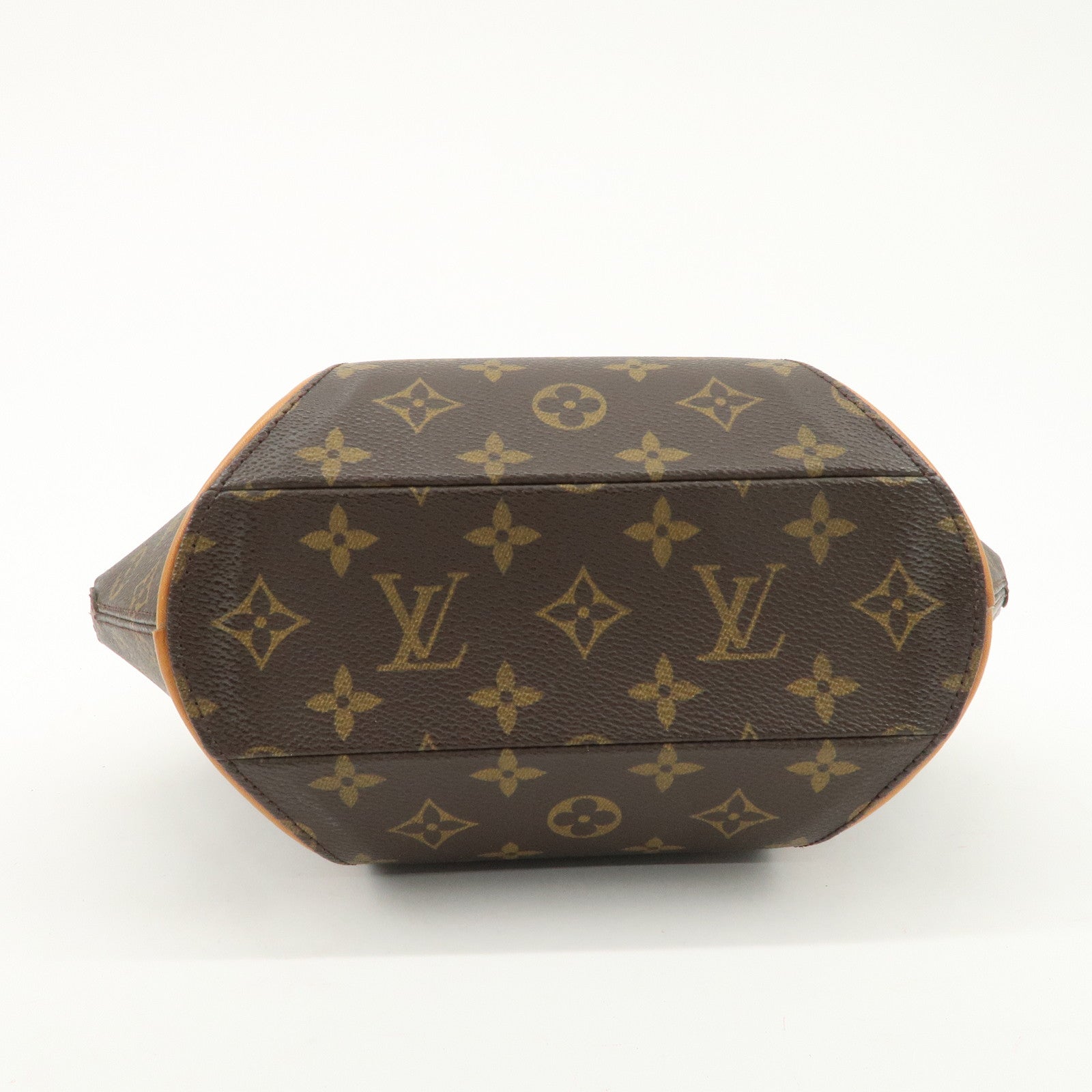 Louis Vuitton Monogram Ellipse PM Hand Bag Brown Gold HDW M51127