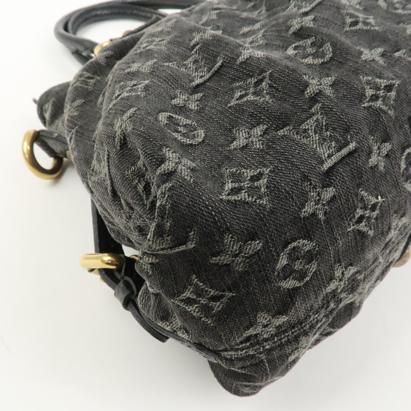 Louis Vuitton Monogram Denim Neo Cabby MM 2Way Bag Noir M95351