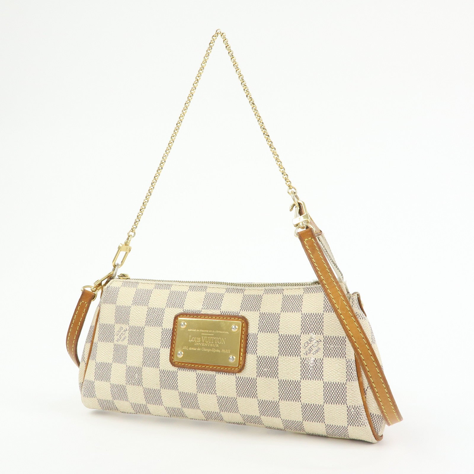 Louis Vuitton Damier Azur Eva 2Way Bag Hand Bag Shoulder Bag N55214
